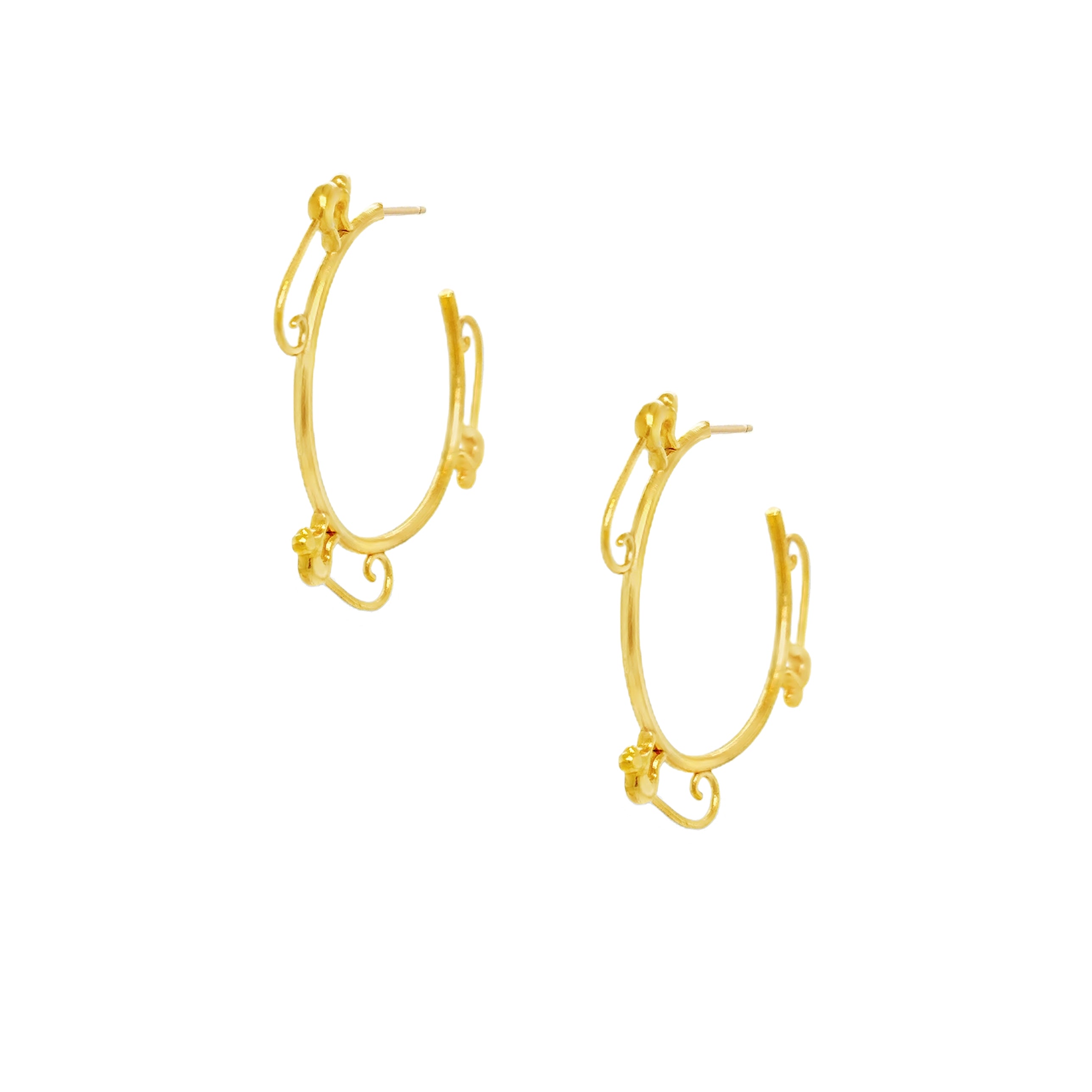 Monkey Hoop Earrings