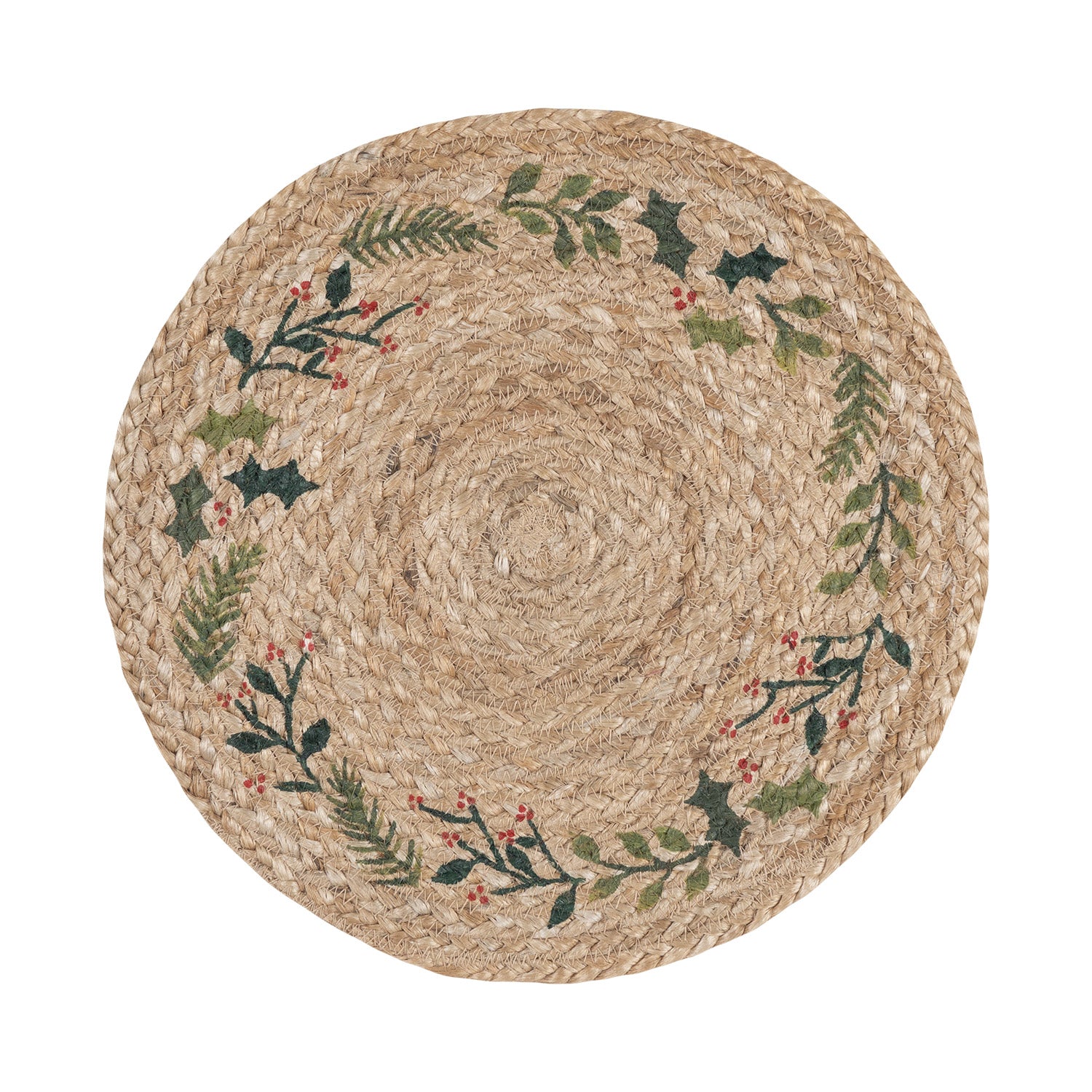 Natural Christmas Jute Placemats