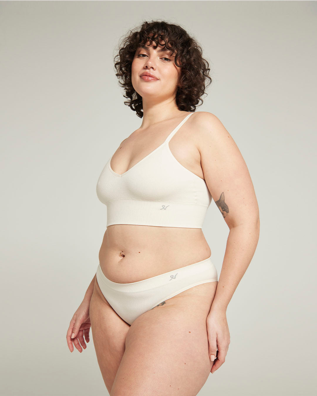 The TENCEL™ Seamless Bralette - White Sand