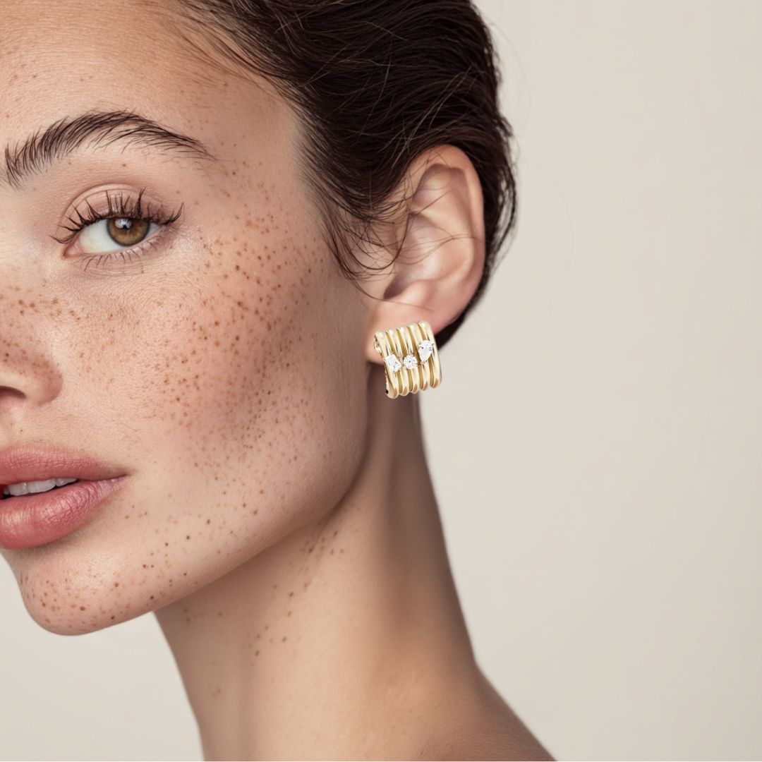 The Gold Sienna Earrings