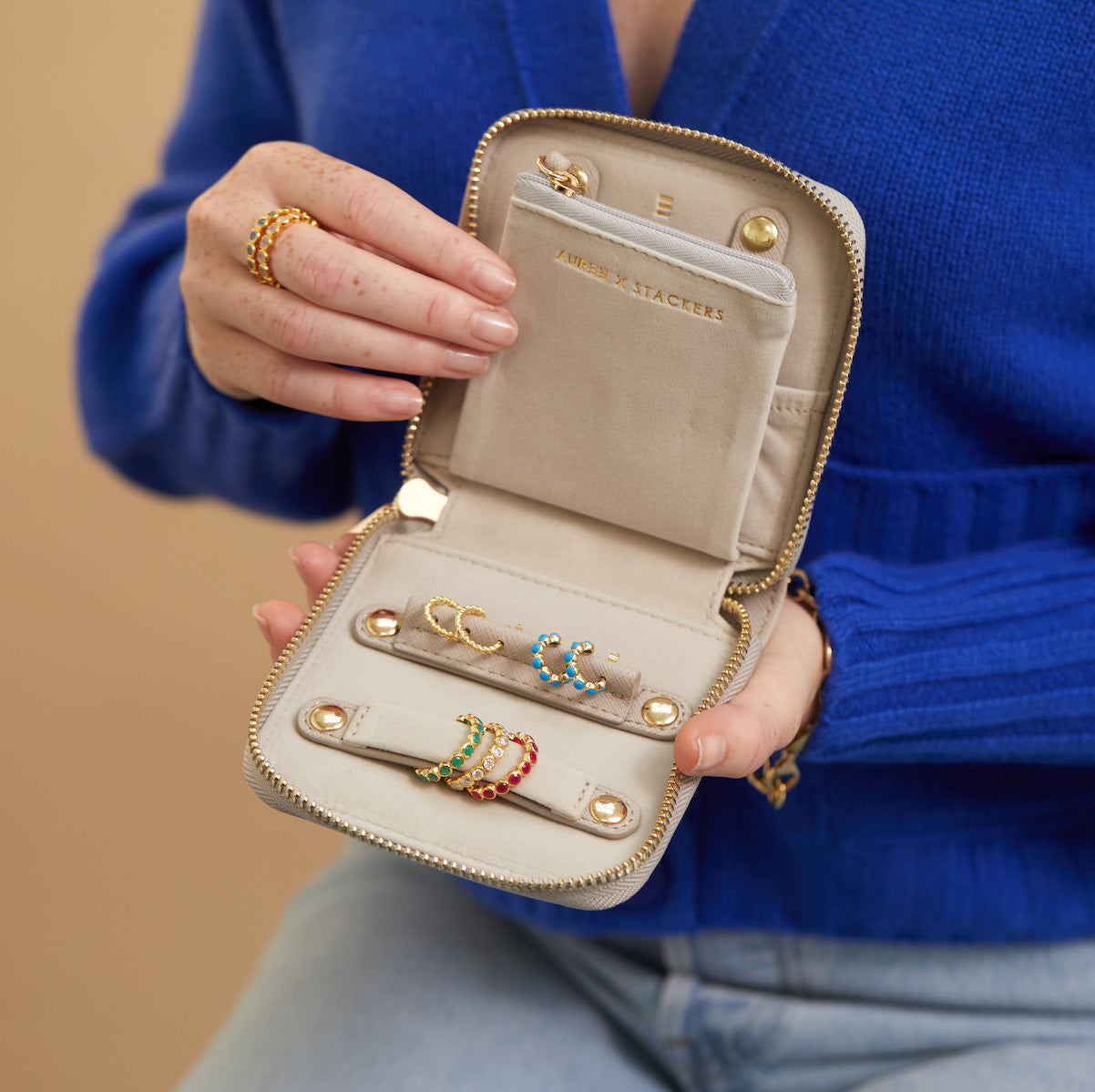 Paxos Taupe Jewellery Case