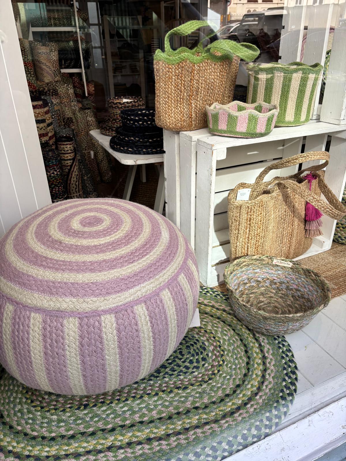 Flamingo Jute Pouffe Large