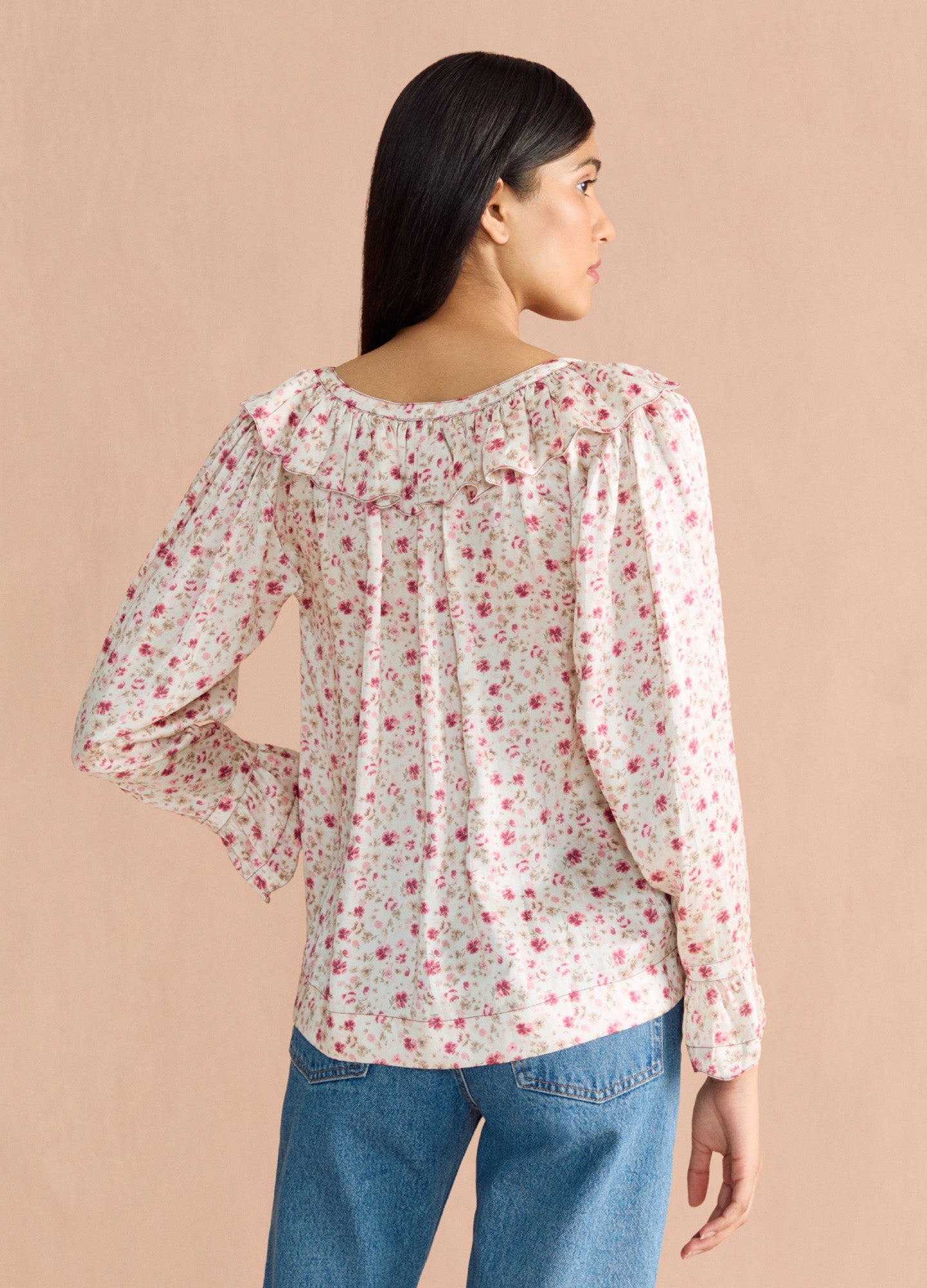 Posey Blouse - Damson Floral