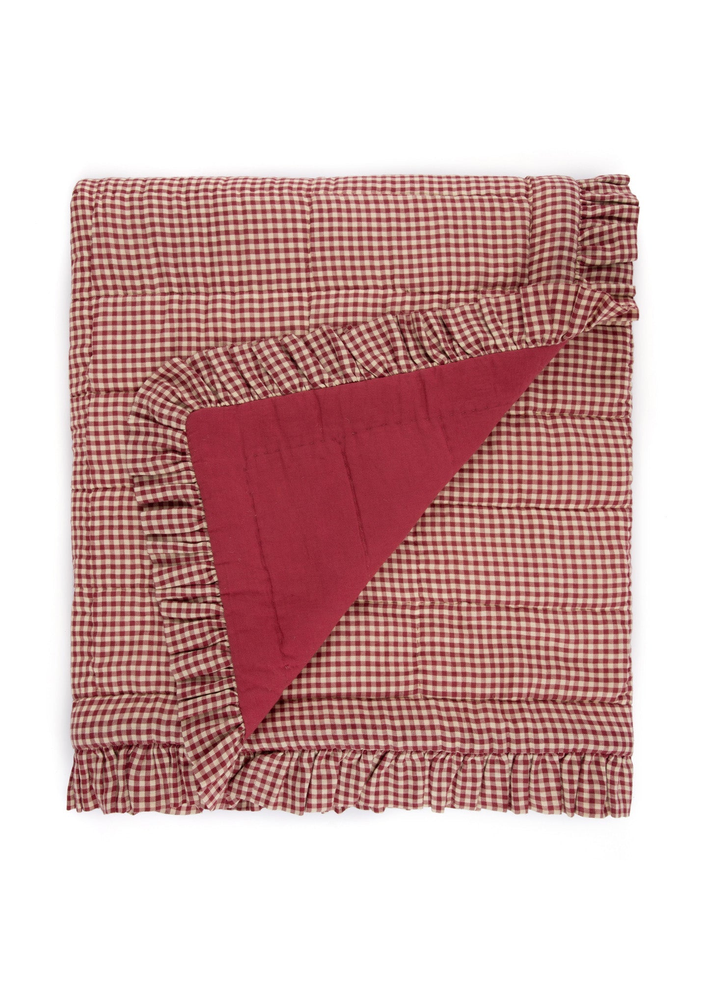 Quilt - Rust Gingham