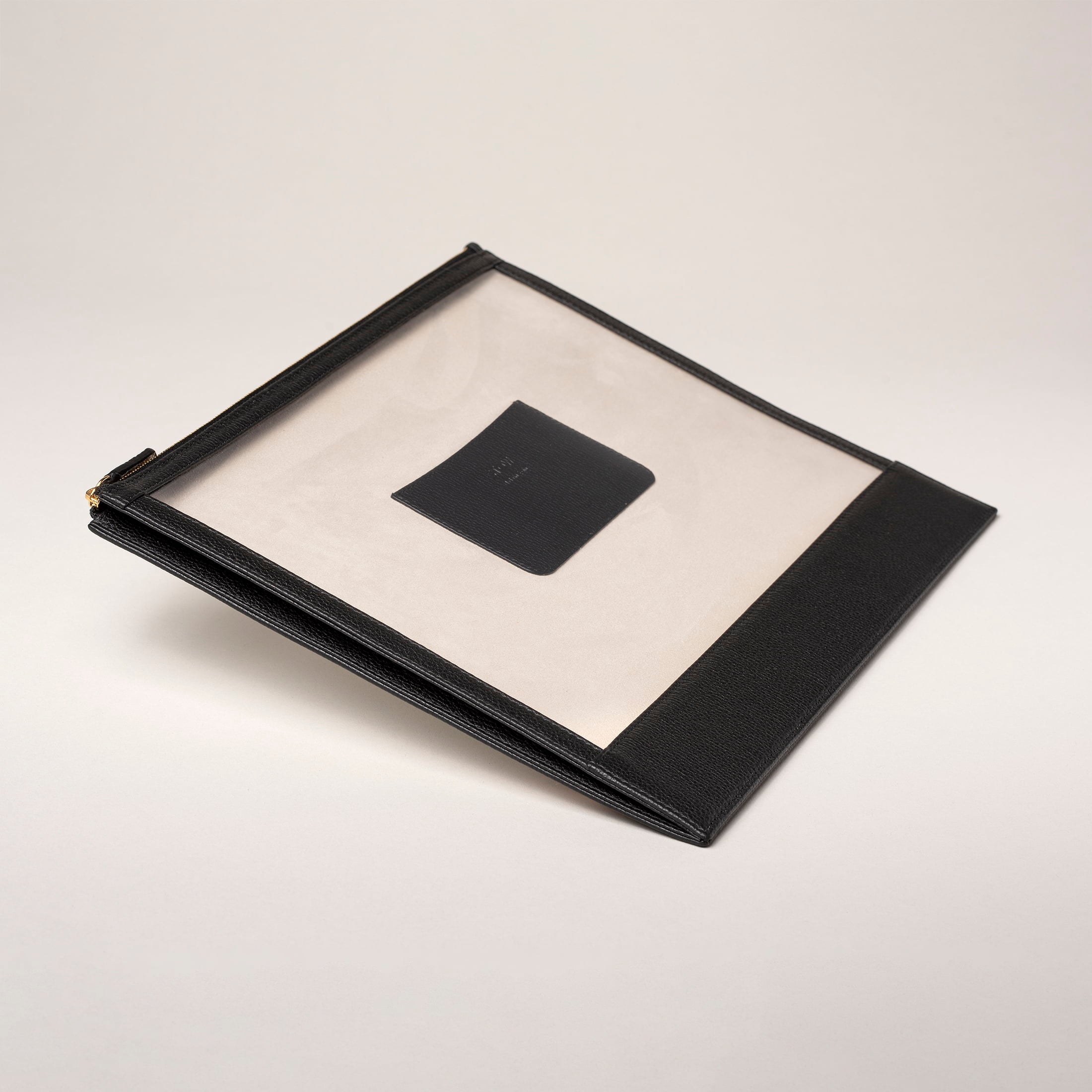 Seeview Folio - Black Pebbled Leather and TPU