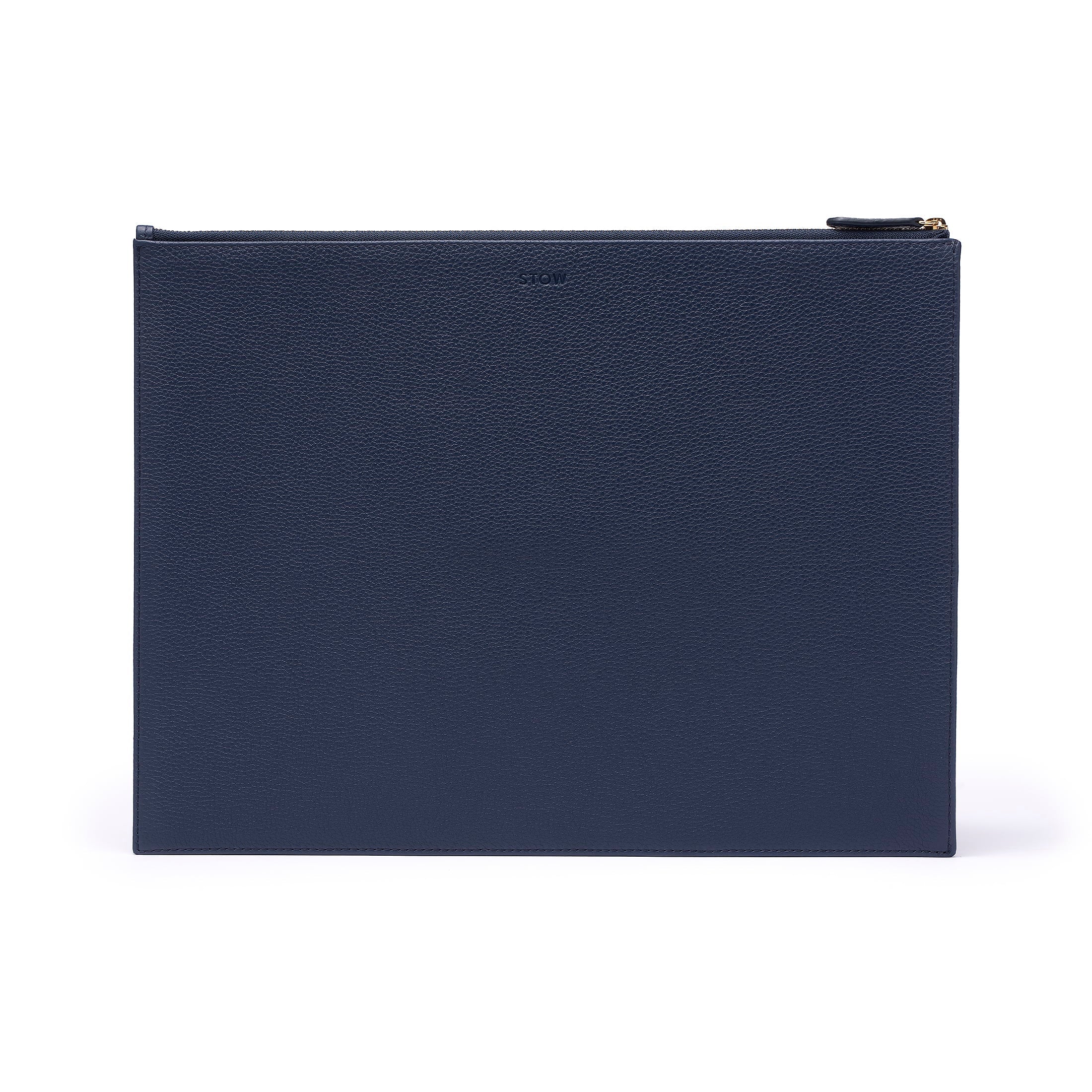 Seeview Folio - Navy Pebbled Leather and TPU
