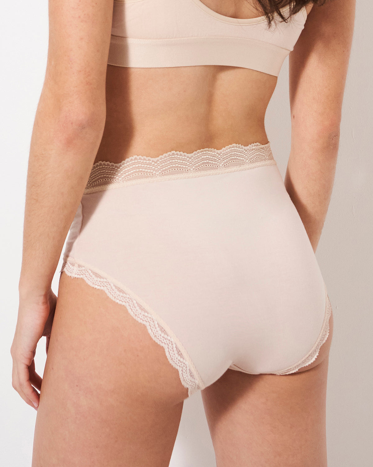 High Rise Knicker Four Pack - Sand Essentials