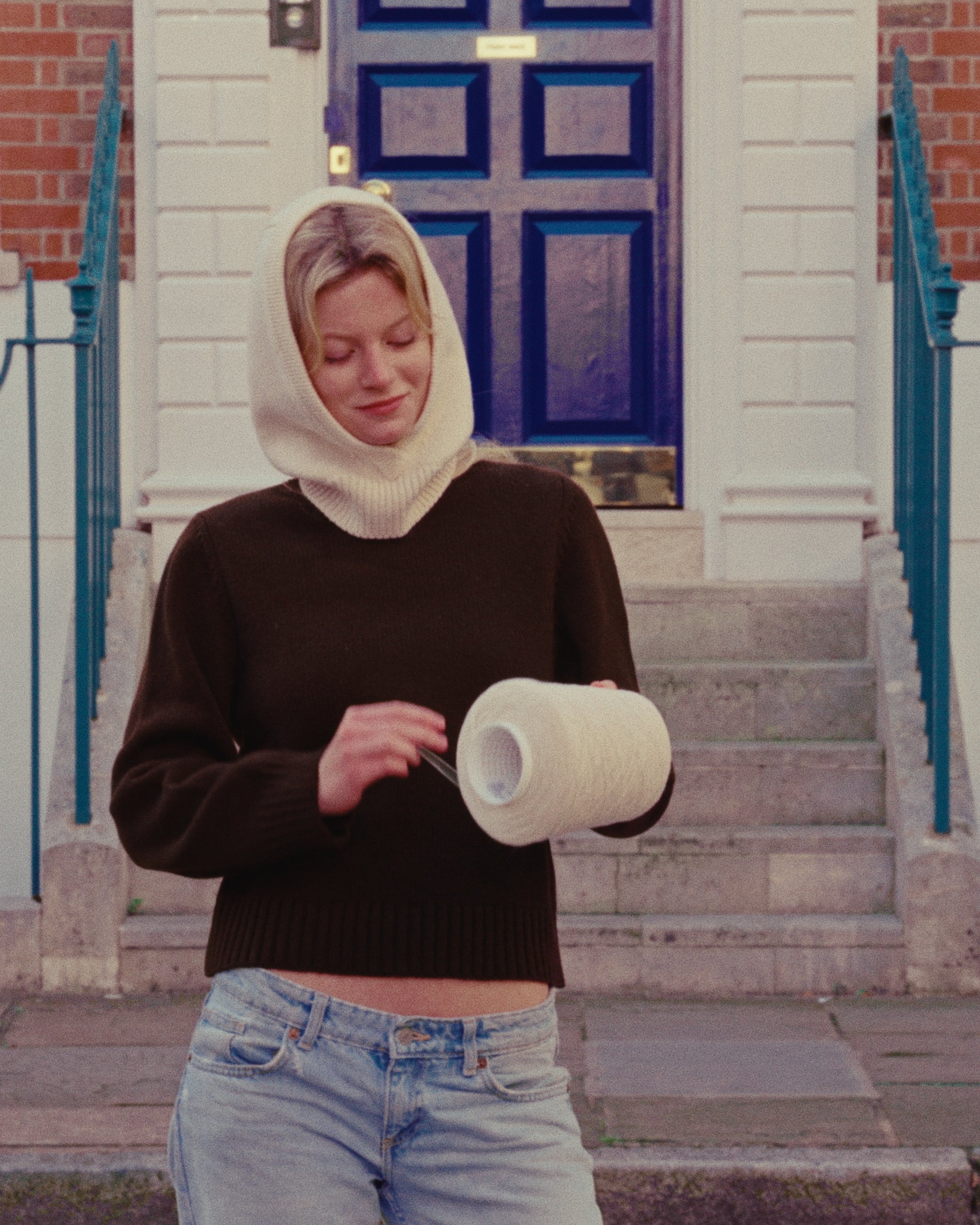 Merino Lambswool Jumper - Dark Brown