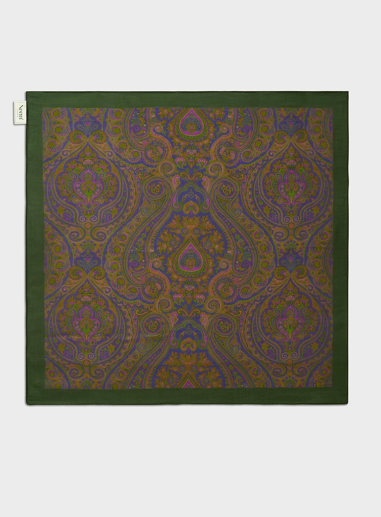 Italian Tencel British Racing Green Neck Scarf