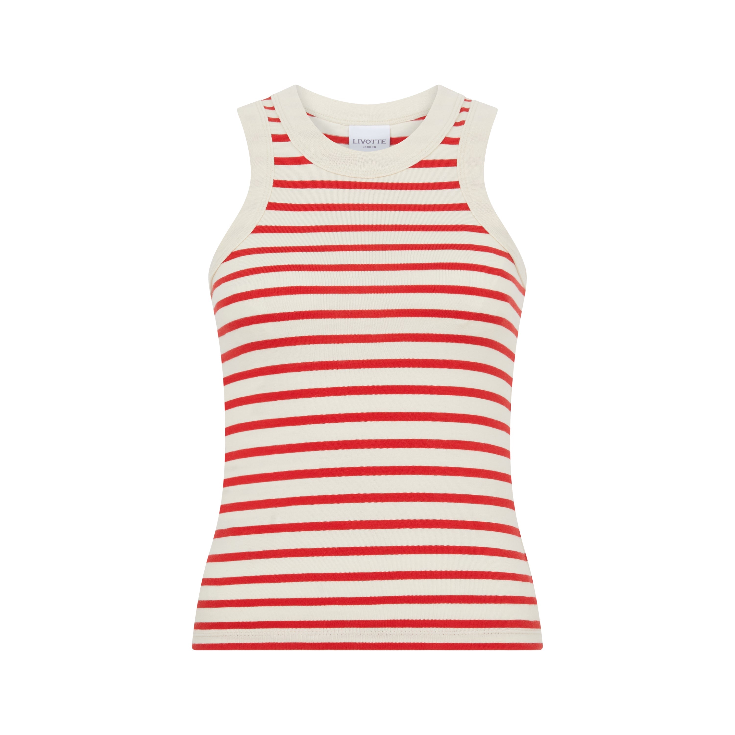 TARA-CREW NECK RACER BACK TANK TOP