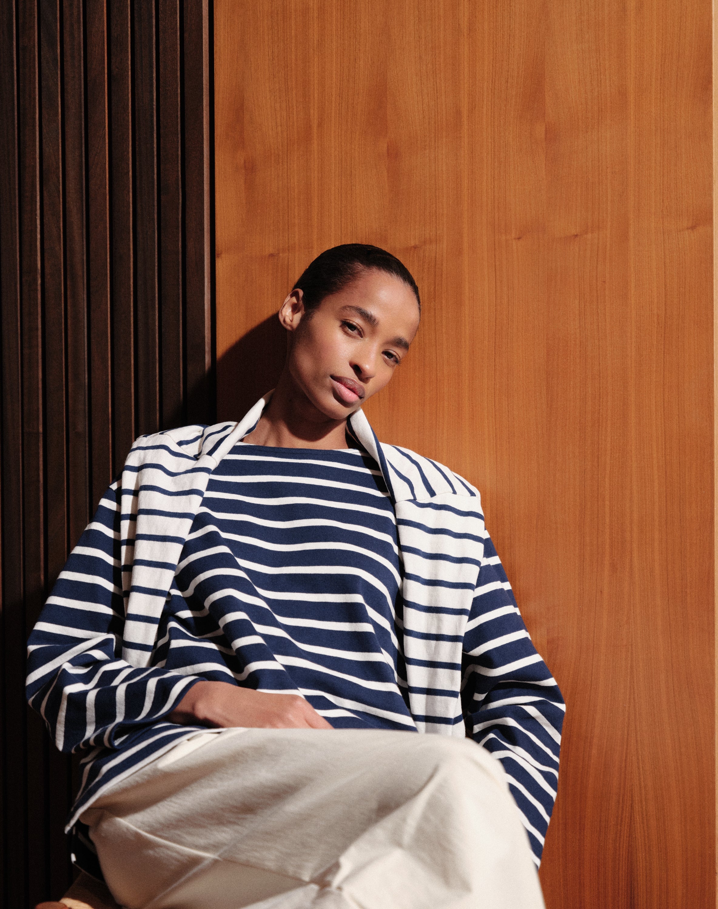 The Breton 02 / the Oversize - Ink + Ecru