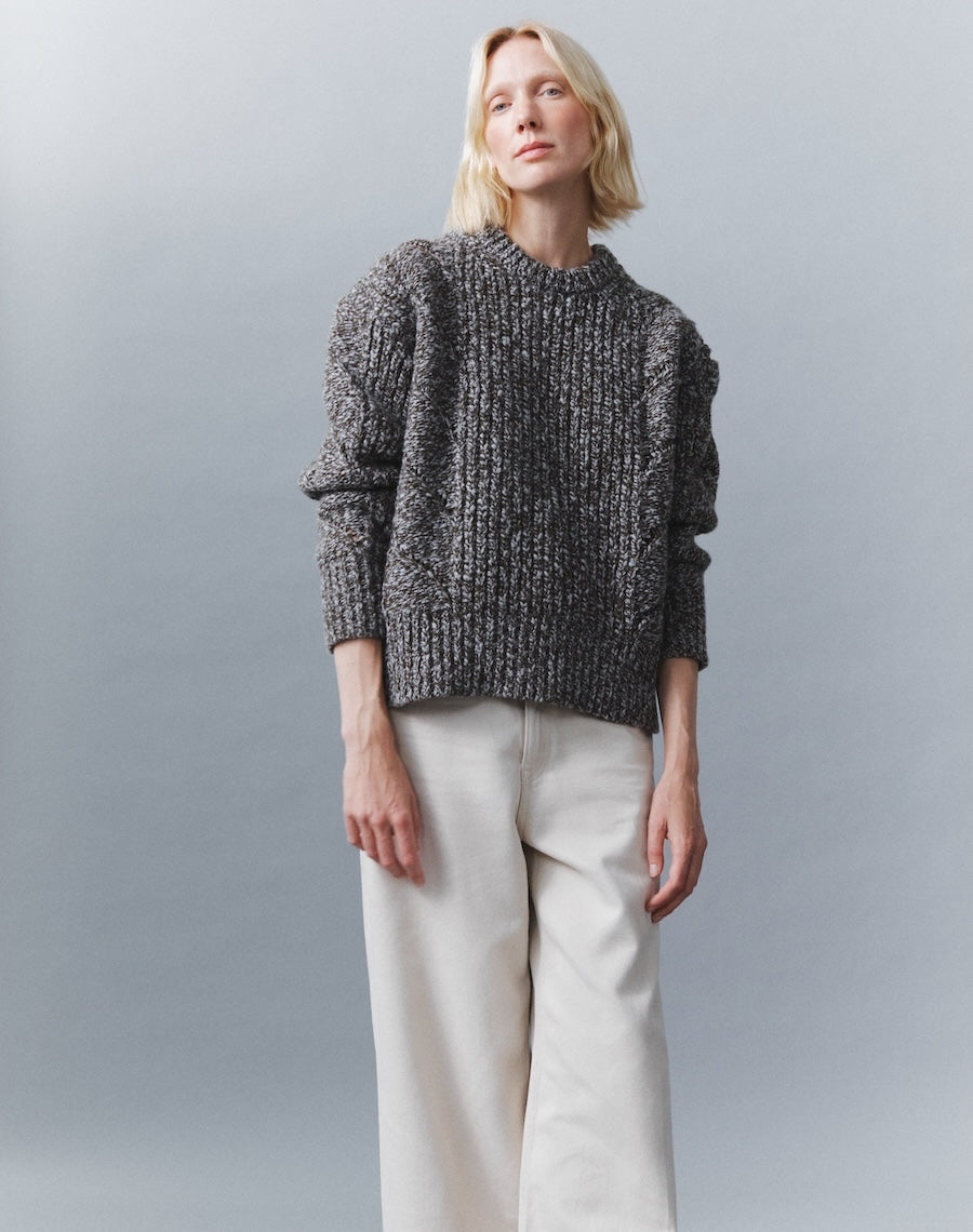 The HEIRLOOM CABLE CREW - Moss Twist
