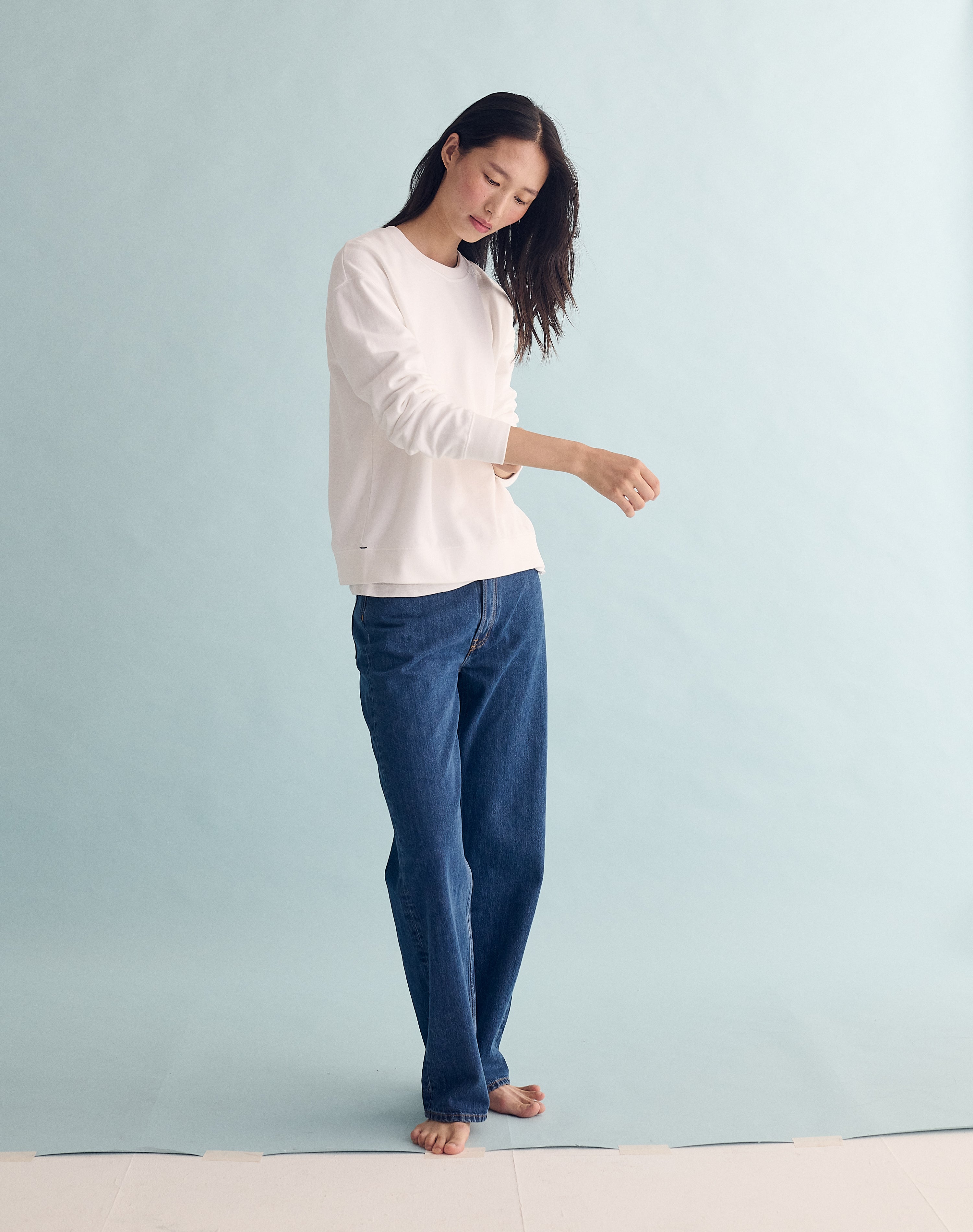 The Lived-in Loopback / Classic-Fit - White