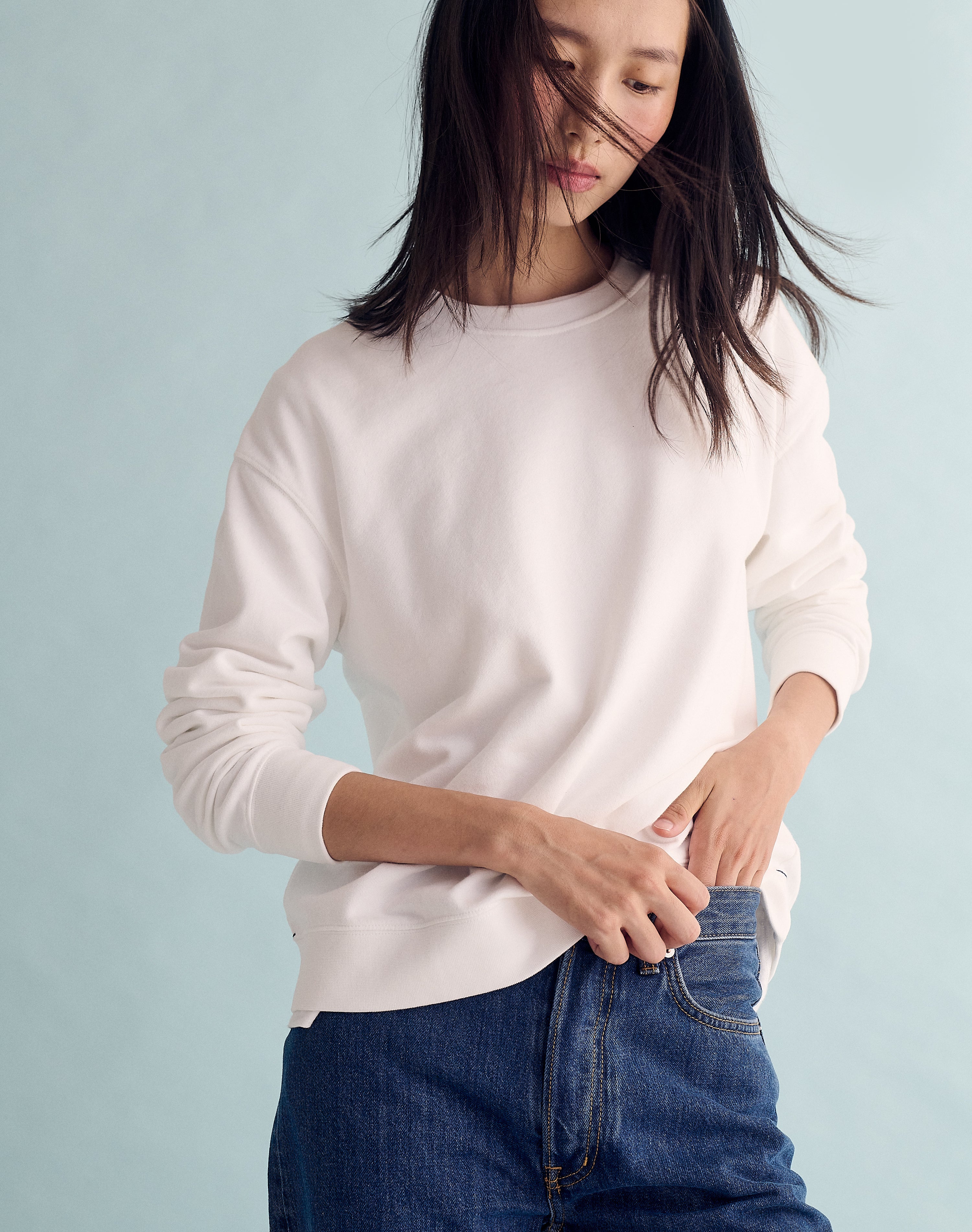 The Lived-in Loopback / Classic-Fit - White