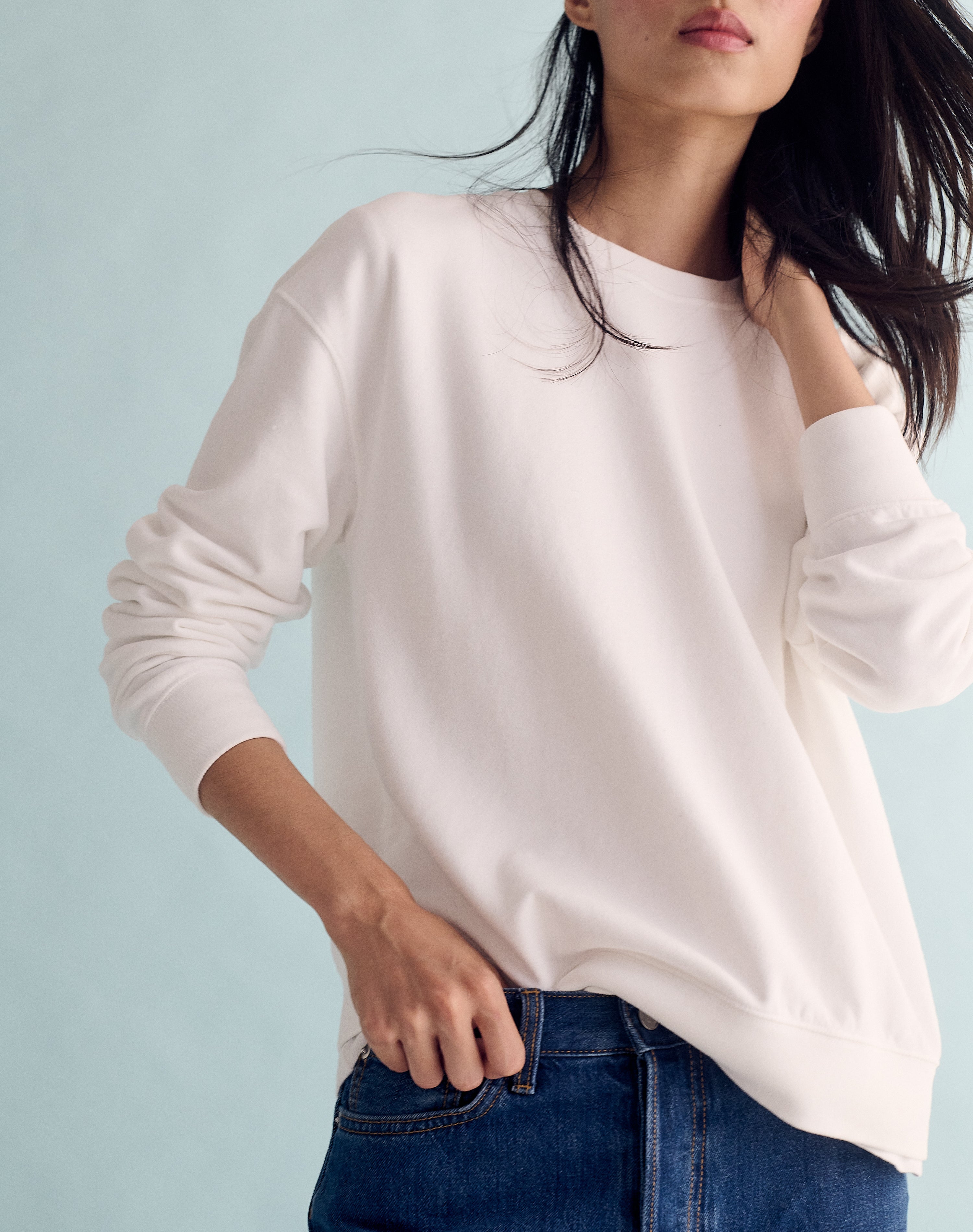 The Lived-in Loopback / Classic-Fit - White