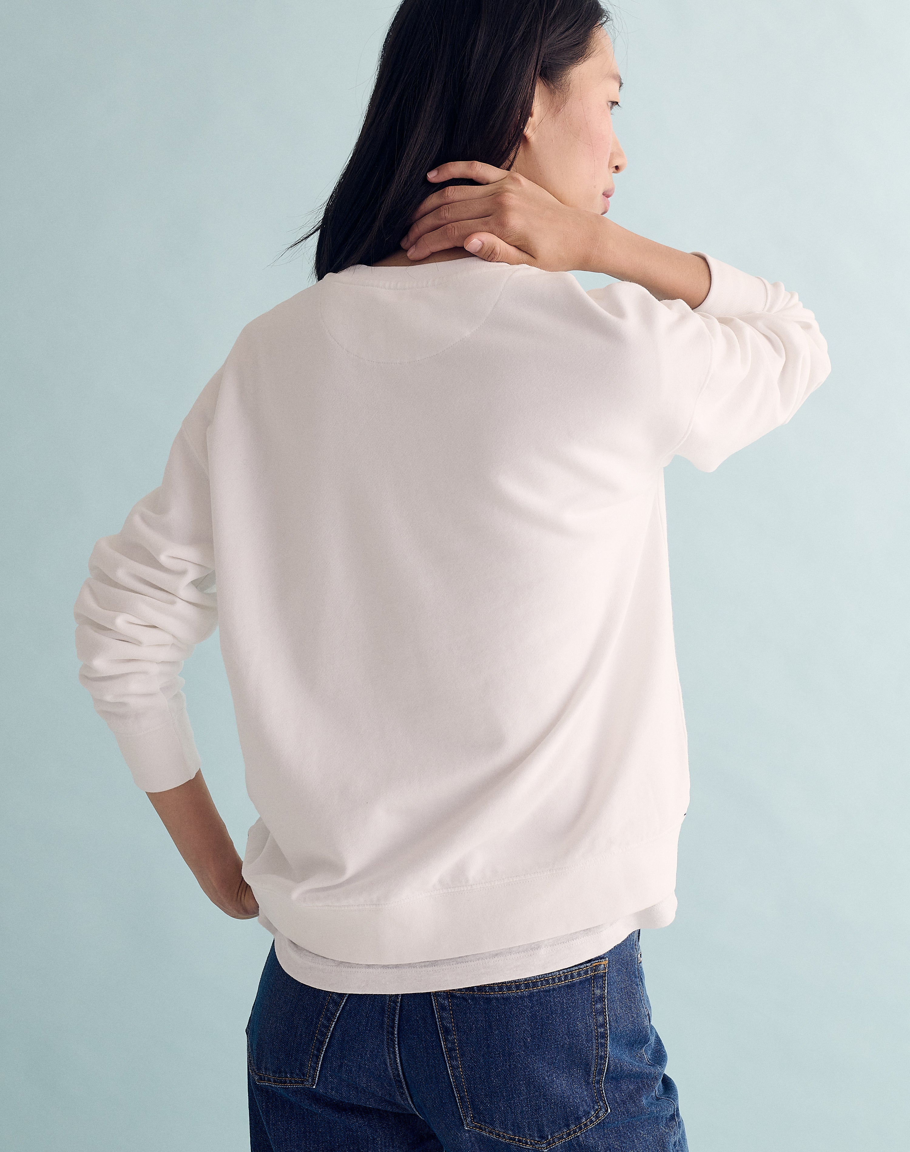 The Lived-in Loopback / Classic-Fit - White