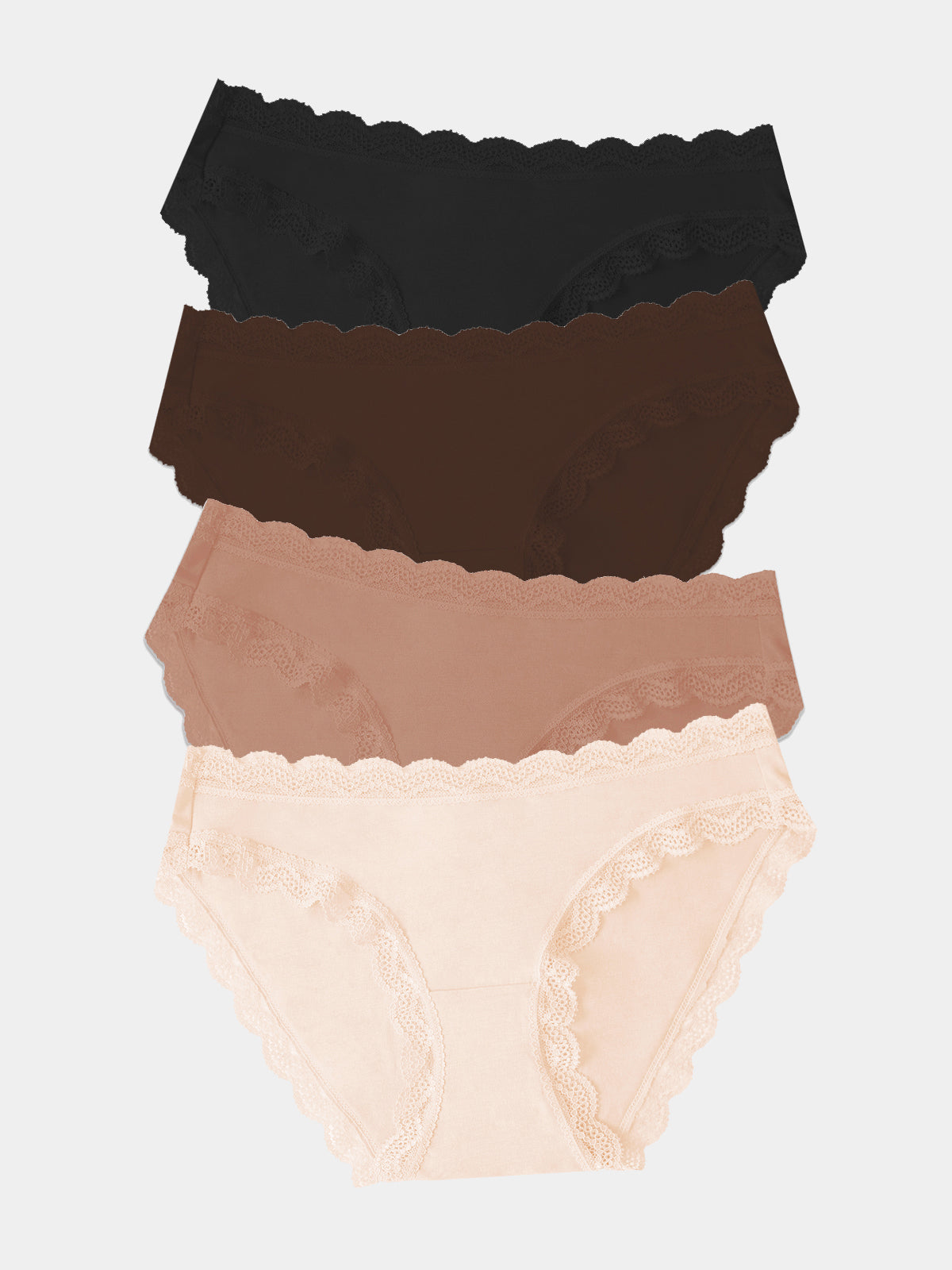 The Original Knicker Four Pack - Latte Essentials