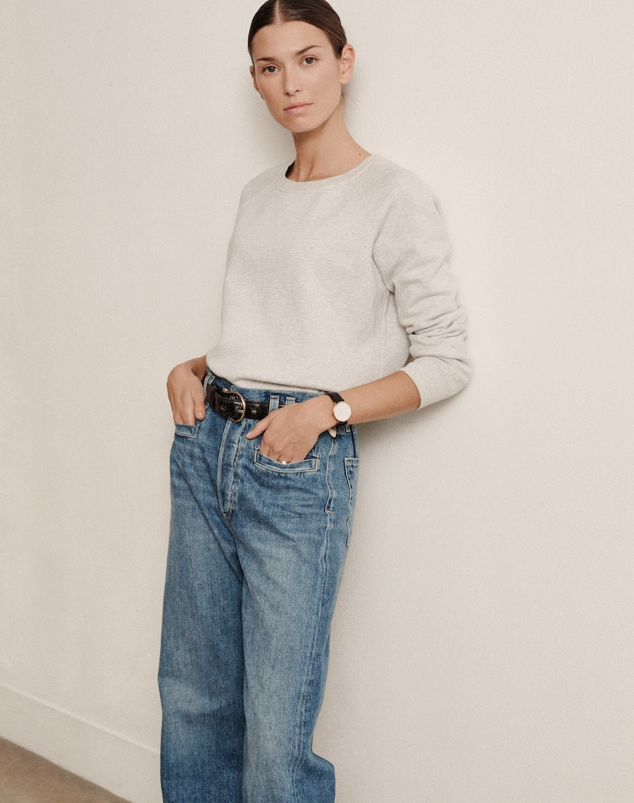 The Vintage-Fit SWEATSHIRT - Ice Grey