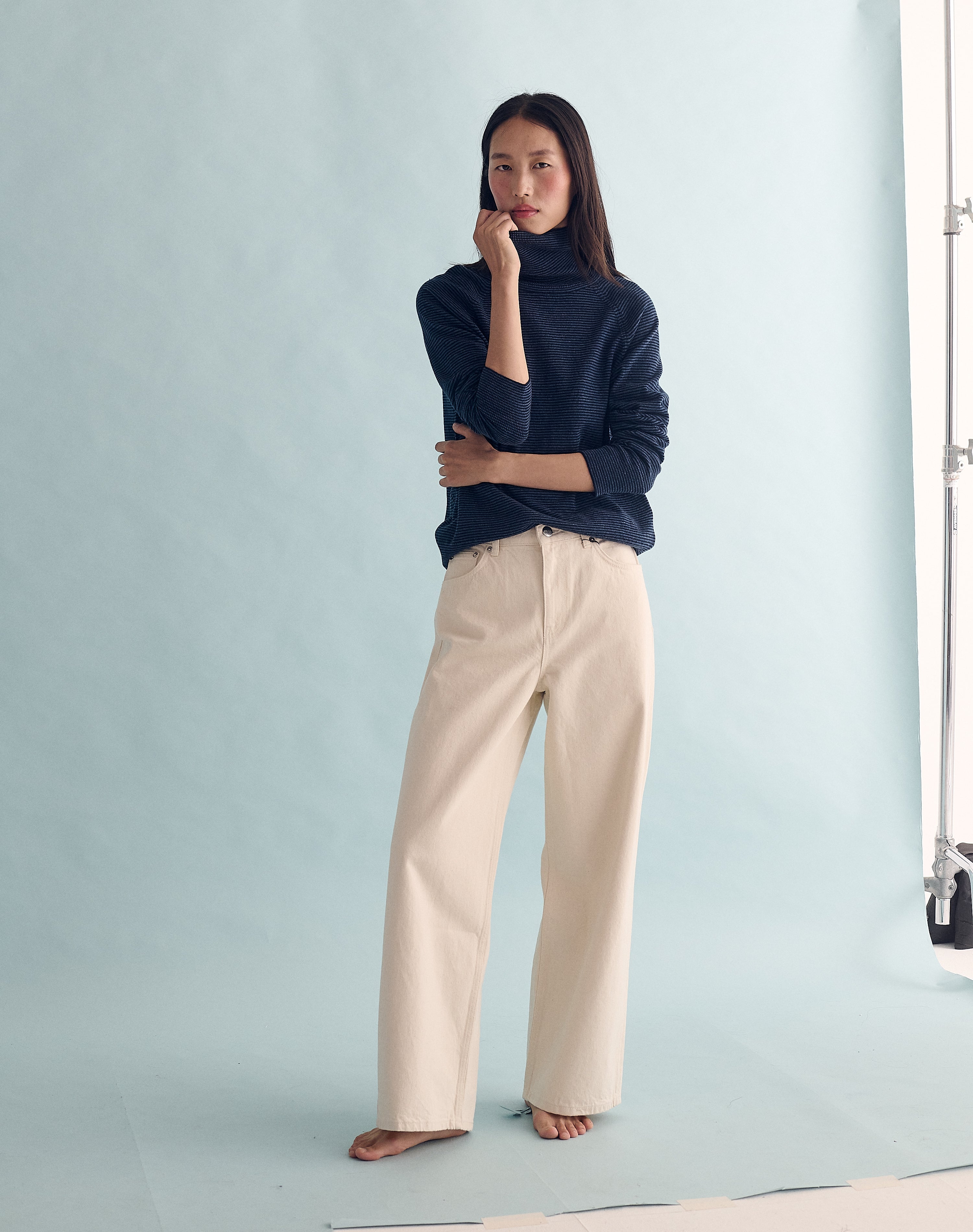 The Weekend Polo - Navy + Atlantic Blue