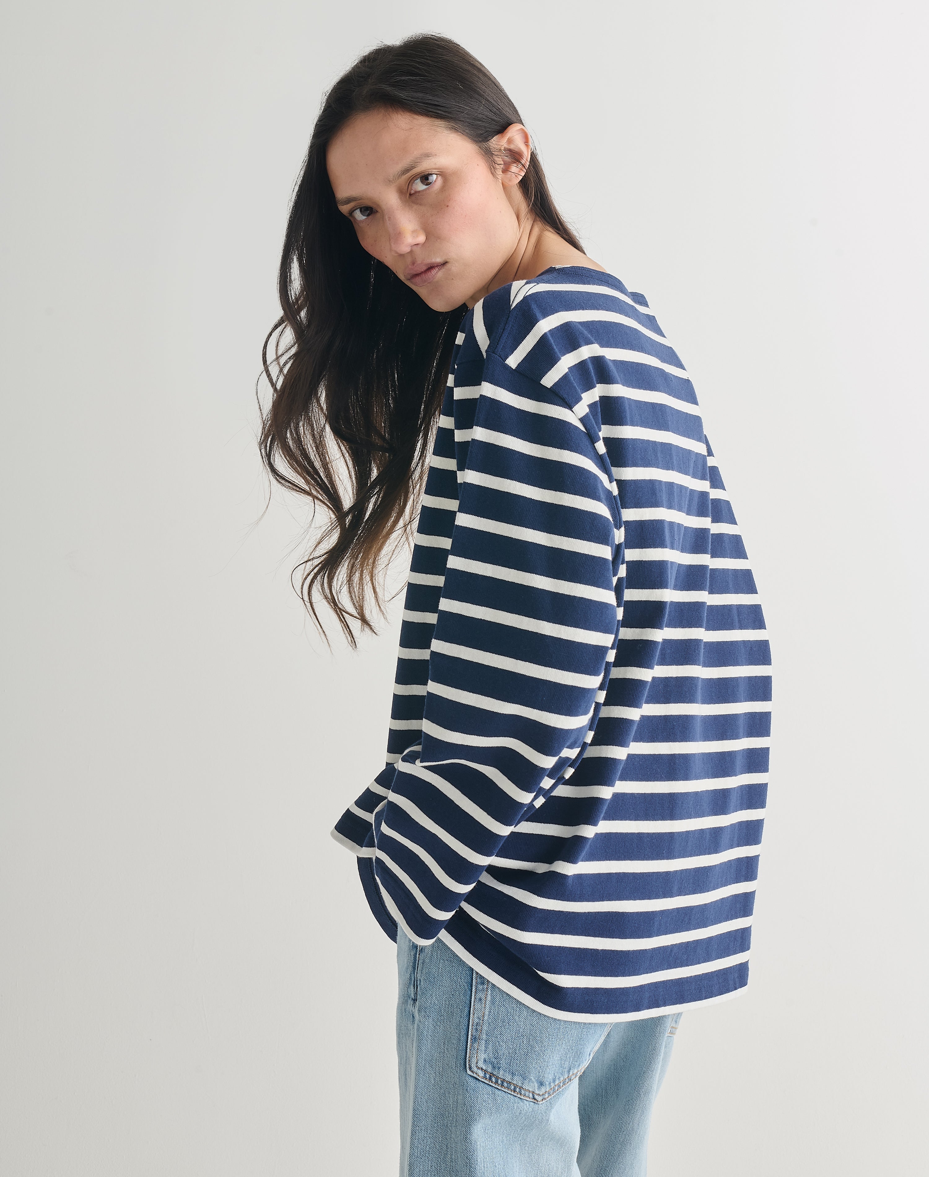 The Breton 02 / the Oversize - Ink + Ecru