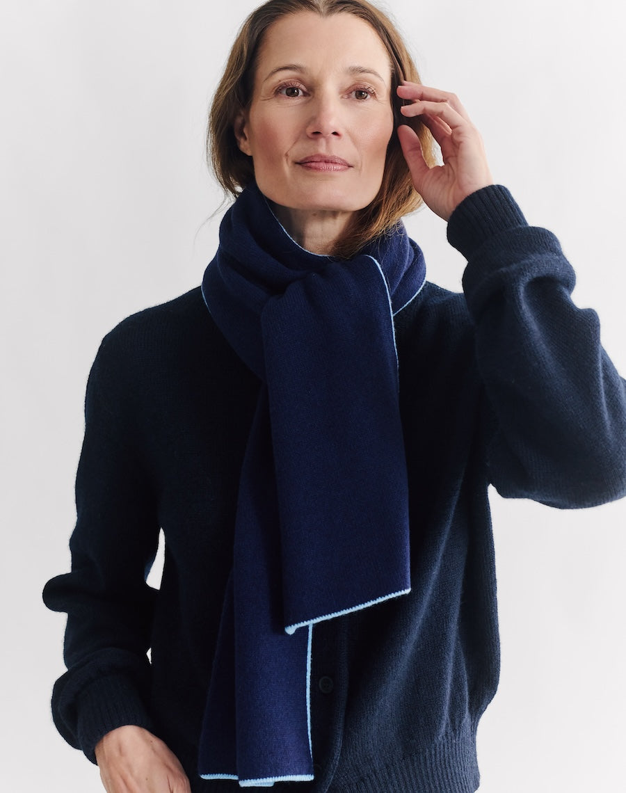 The Scarf - Midnight + Blue