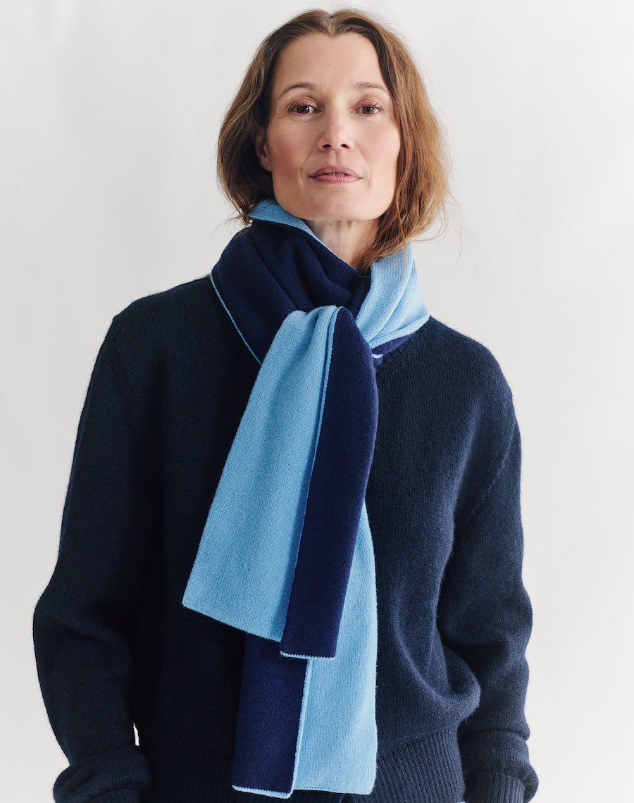 The Scarf - Midnight + Blue
