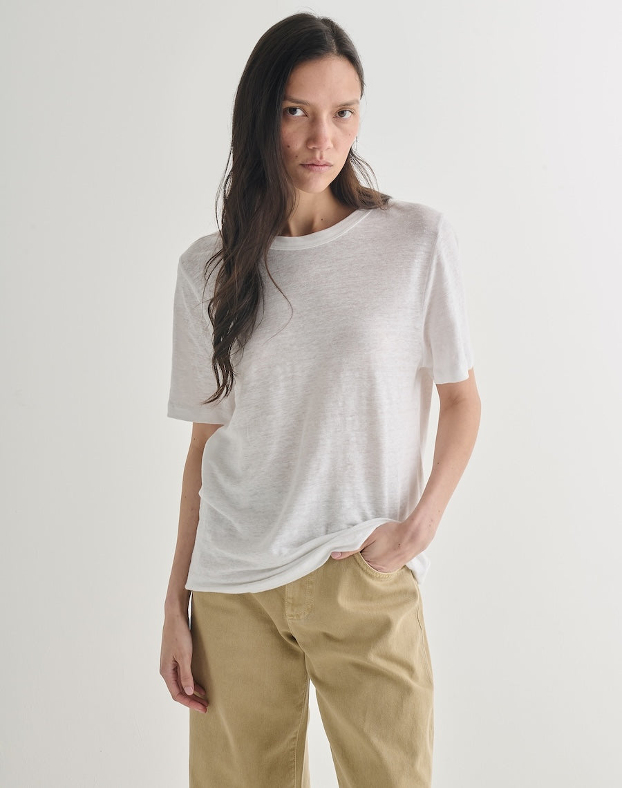 The LINEN 02 / The Classic Fit - White