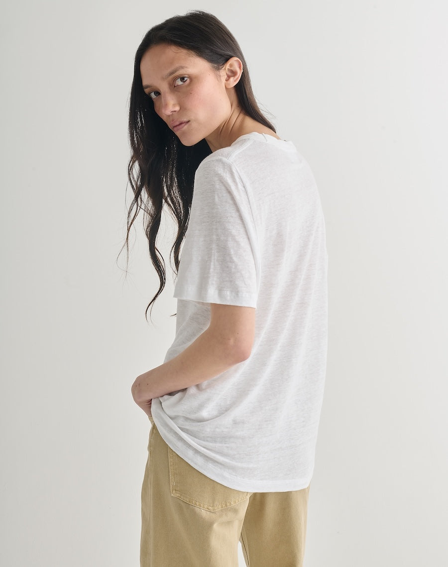 The LINEN 02 / The Classic Fit - White