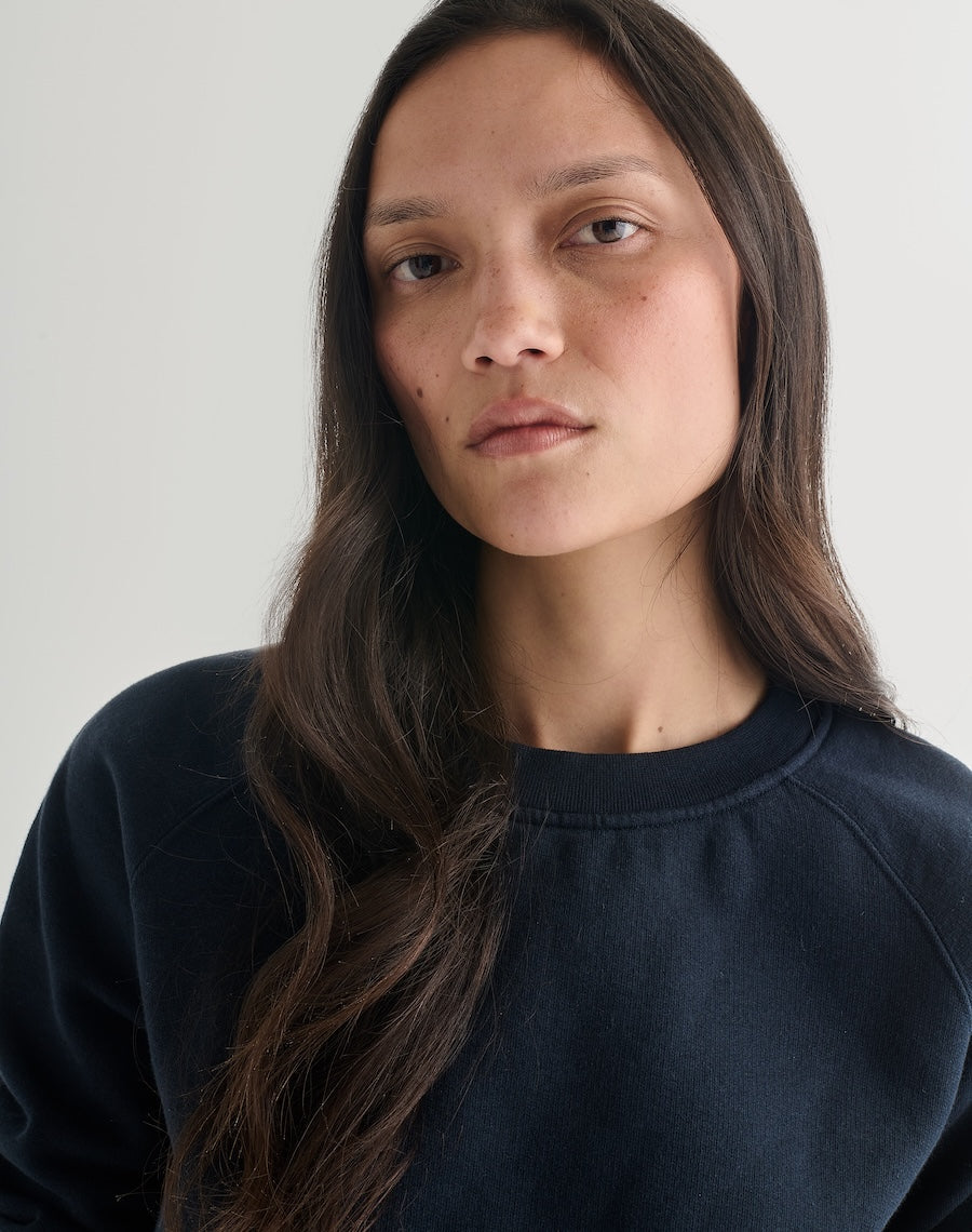 The Vintage-Fit SWEATSHIRT - Navy