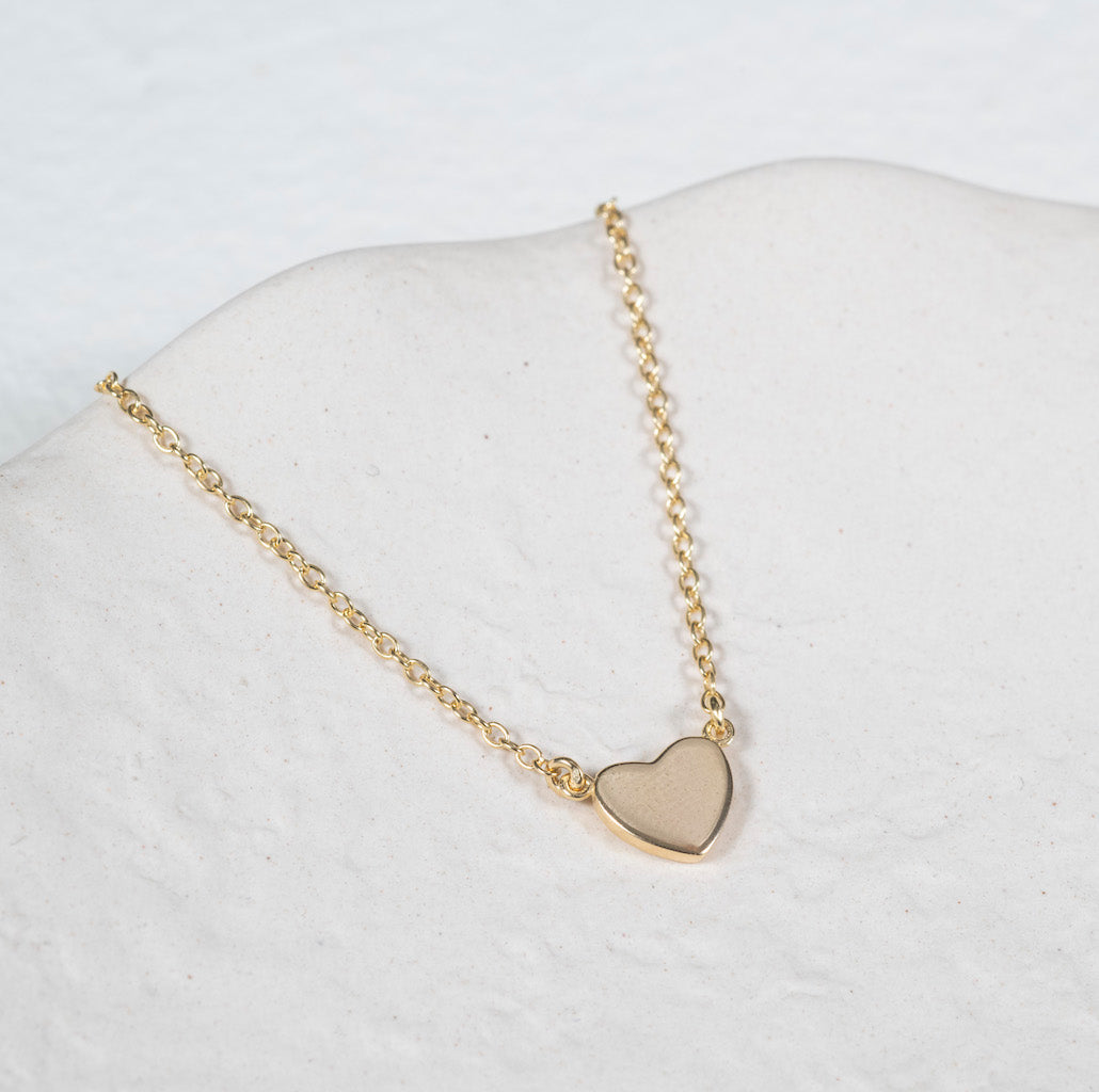 Verona Gold Vermeil Full Heart Necklace