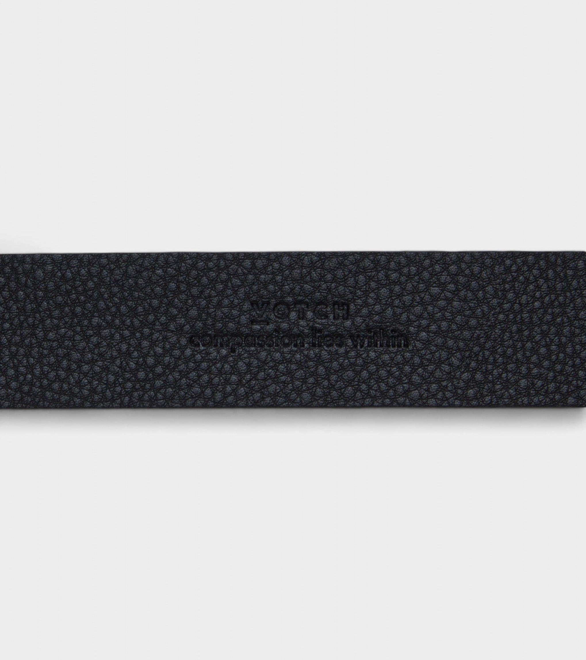 Daisy Vegan Bio-Based Bamboo Western Belt in Black