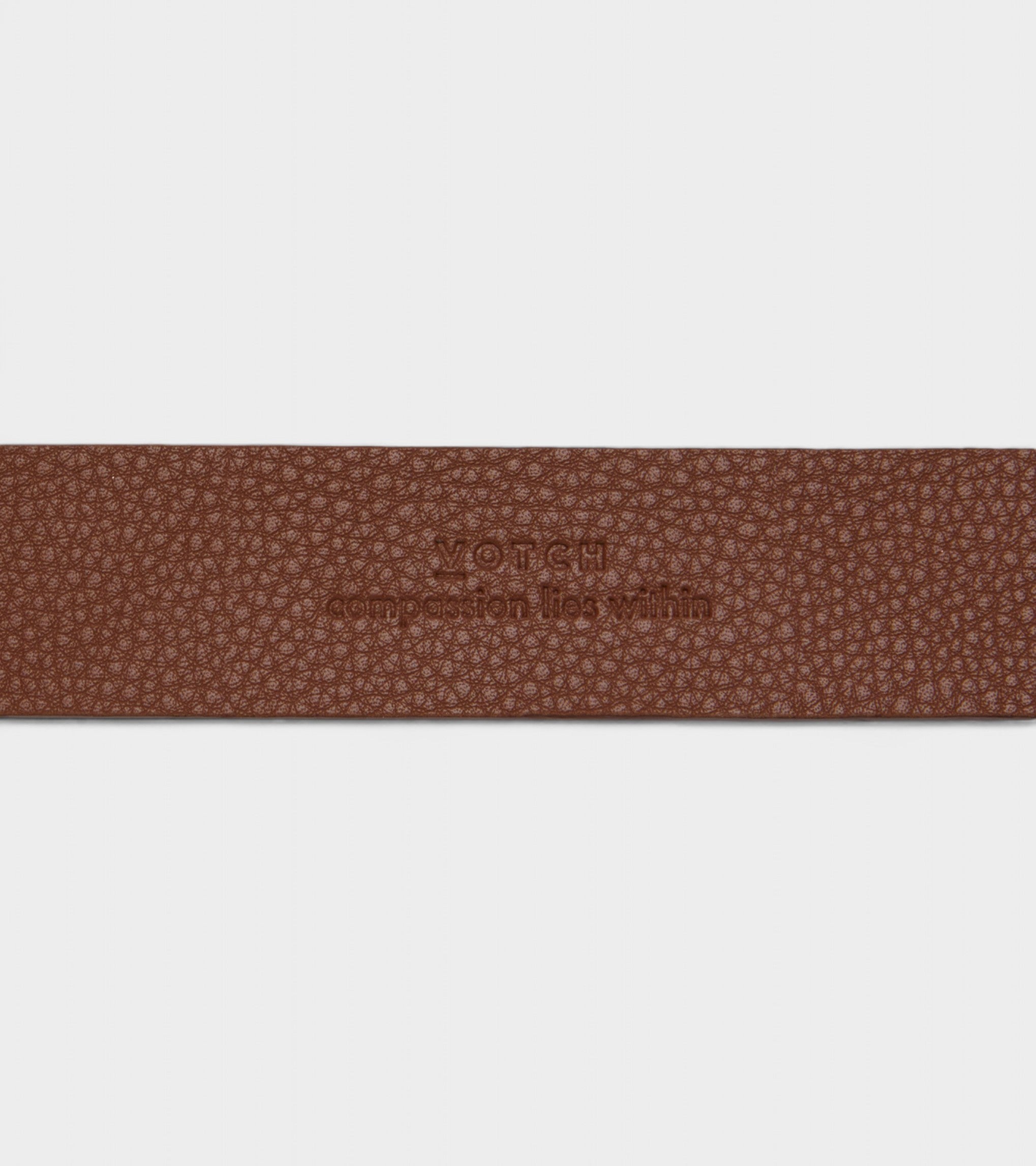 Daisy Vegan Bio-Based Bamboo Western Belt in Brown