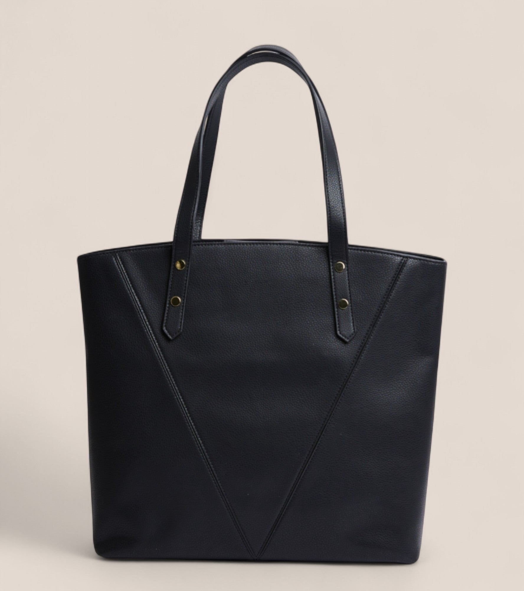 Honor Vegan Bio-Based Bamboo Leather Tote Bag in Black