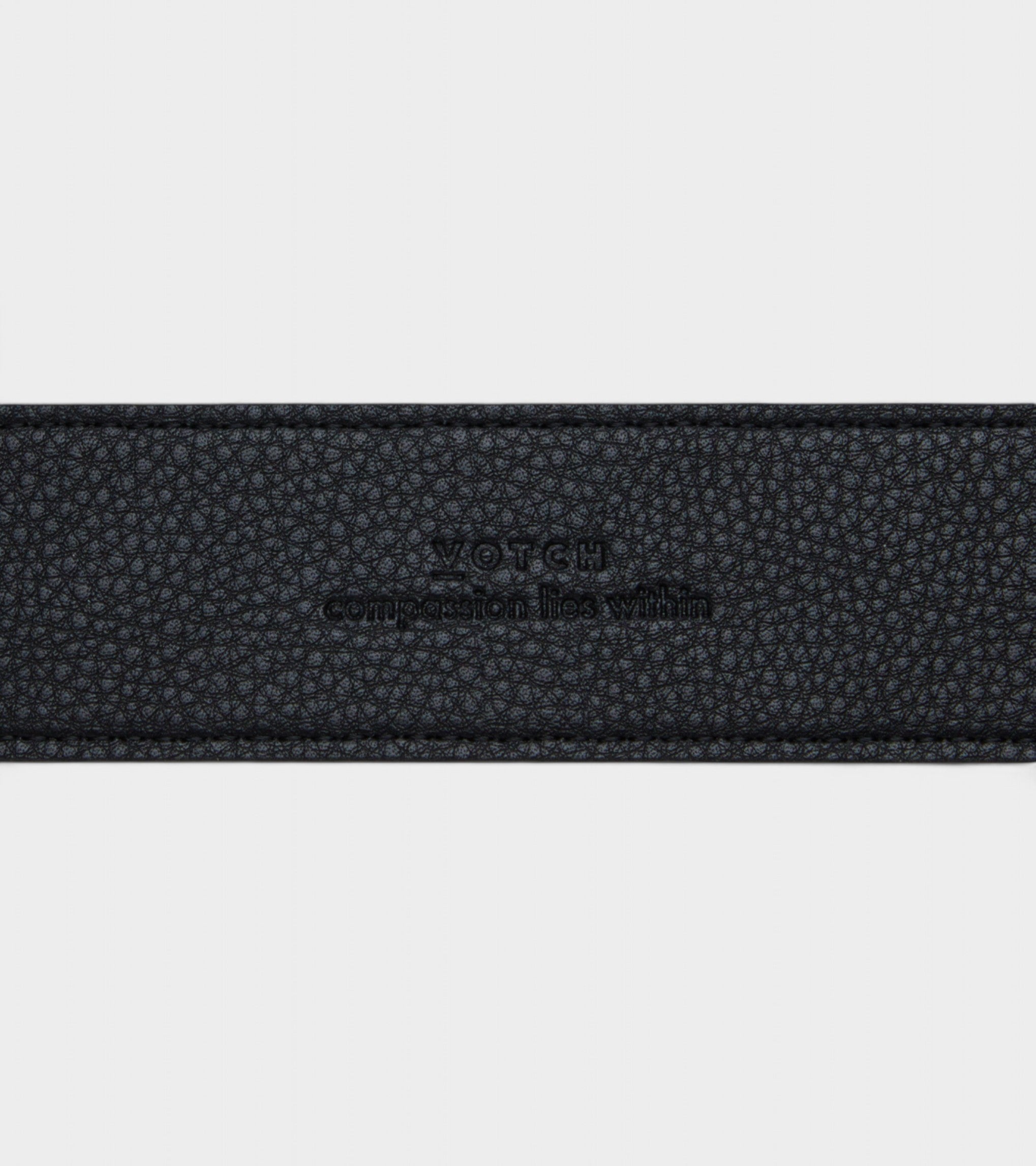 Marley Vegan Bio-Based Bamboo Classic Belt in Black