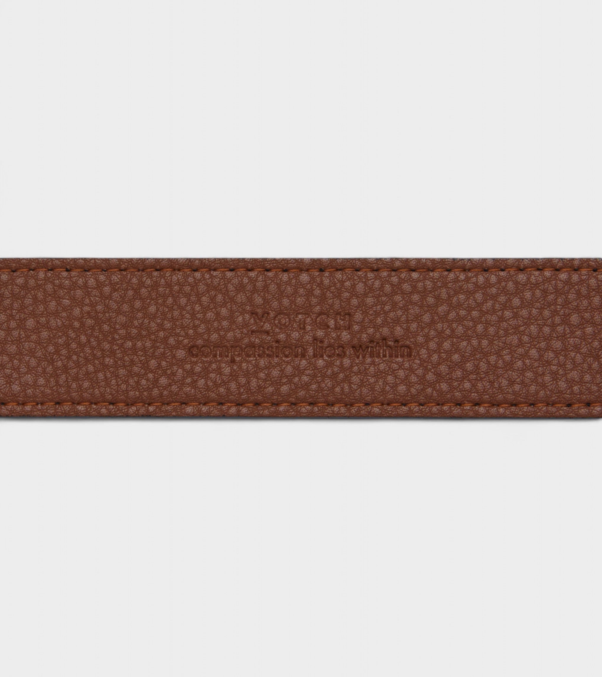 Olive Vegan Bio-Based Bamboo Classic Belt in Brown