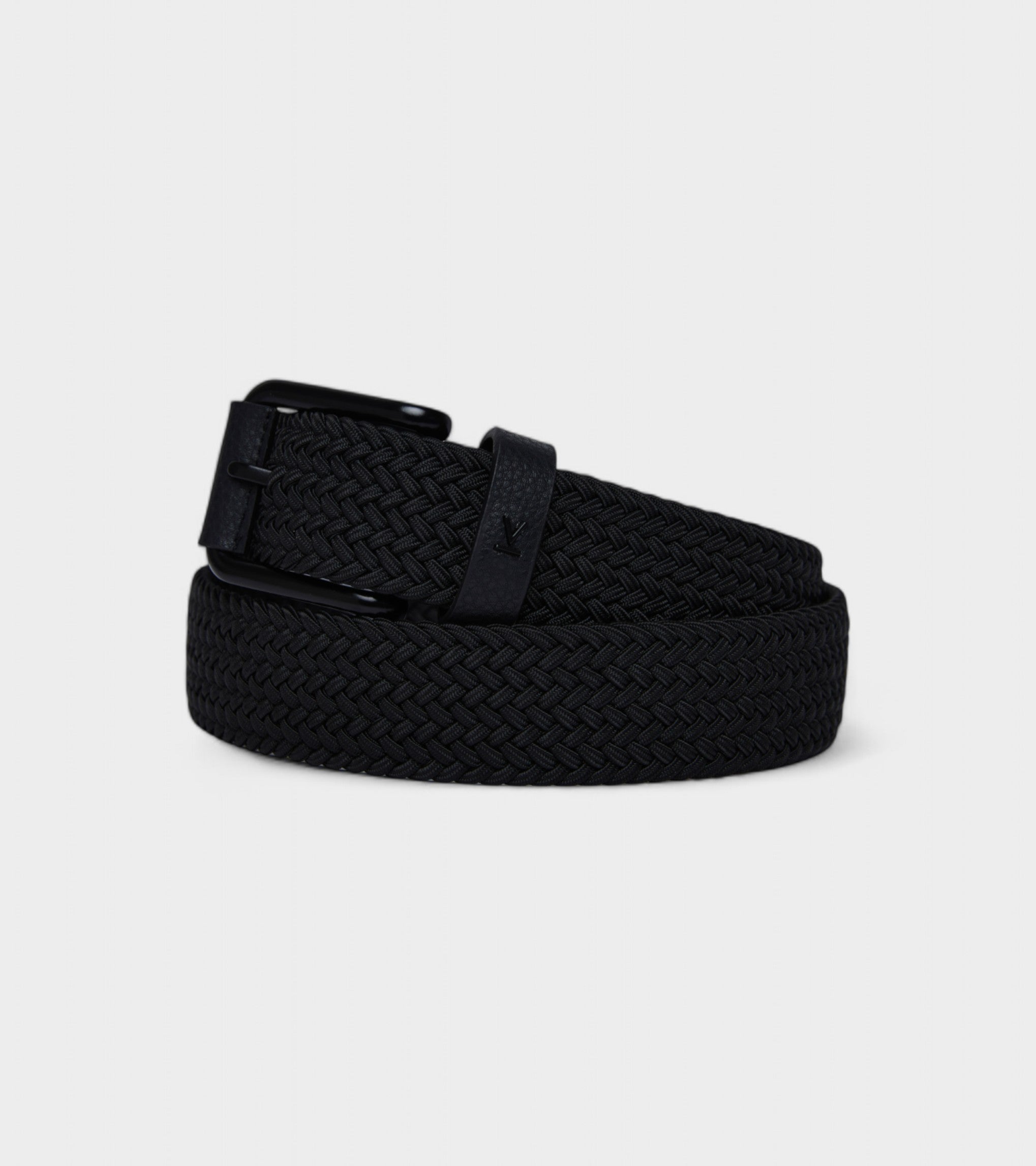 Seb Vegan Bio-Based Bamboo Braided Belt in Black