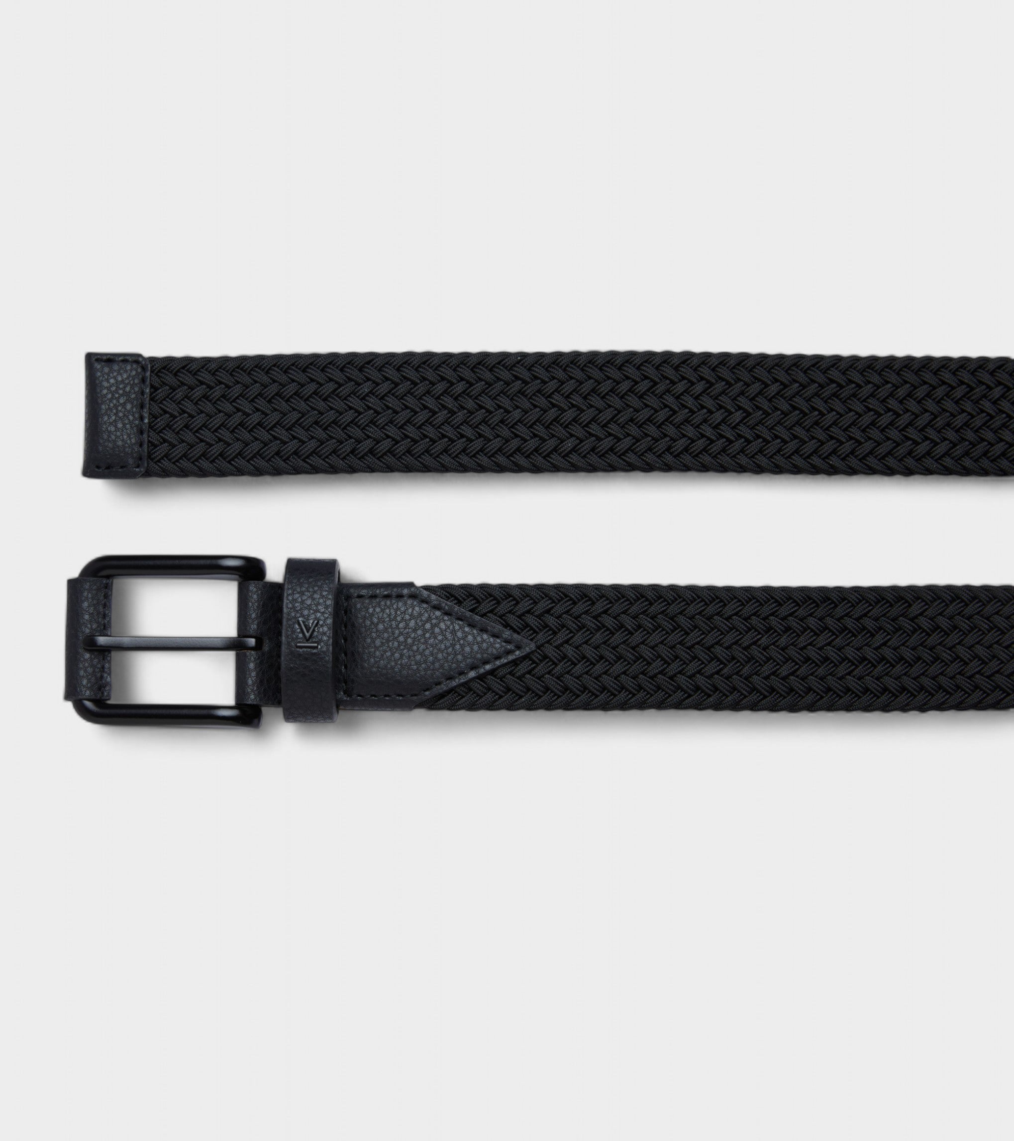 Seb Vegan Bio-Based Bamboo Braided Belt in Black