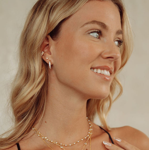 Brooklyn Hoops in Gold