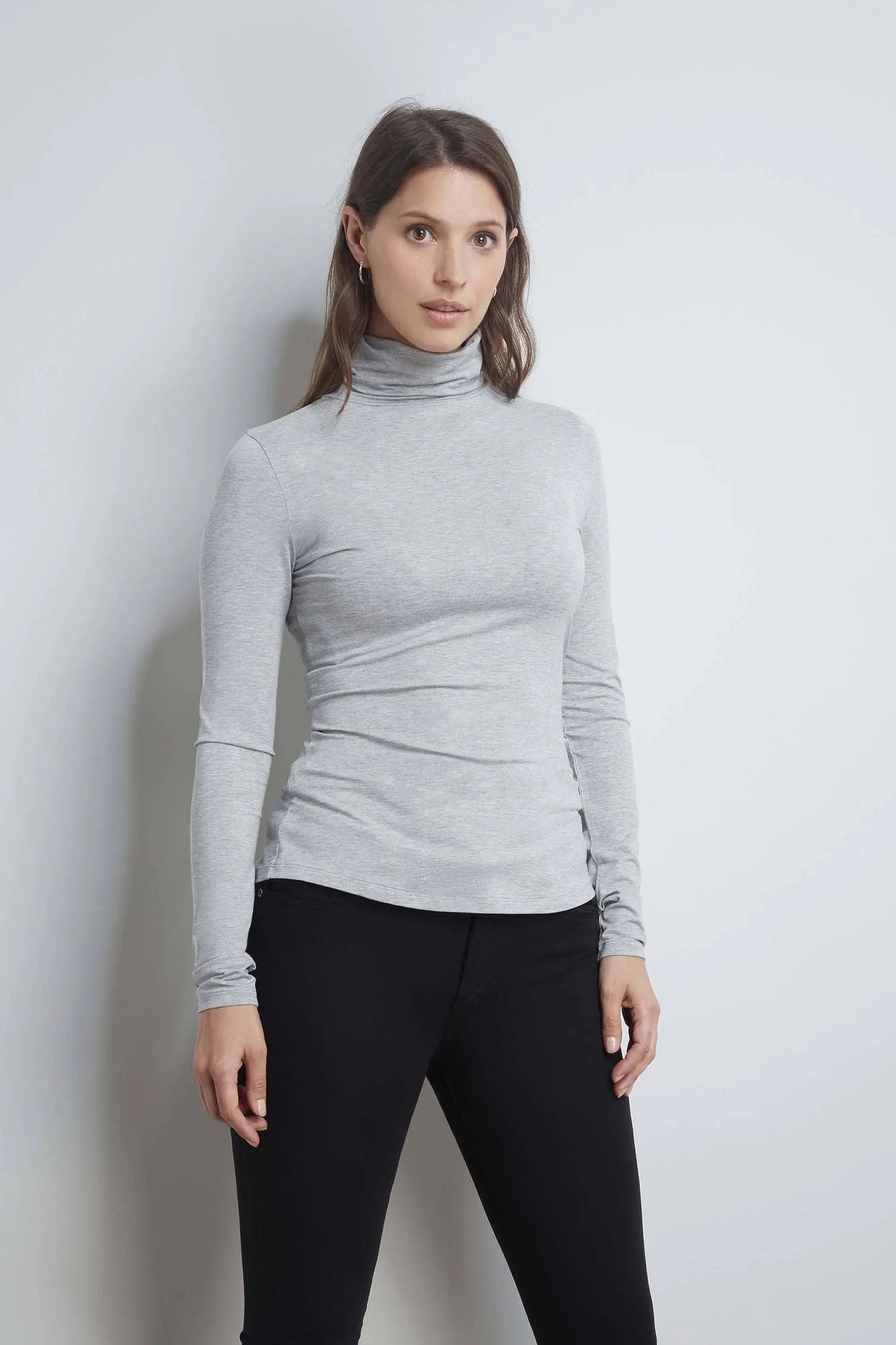 Roll Neck Micro Modal Top