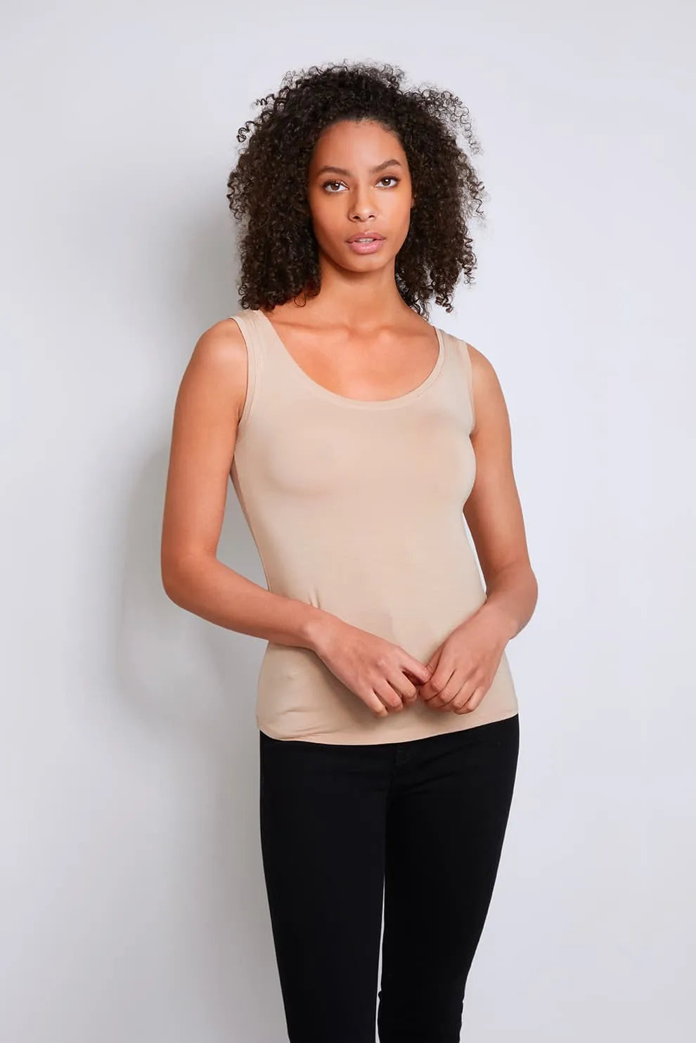 Sleeveless Micro Modal Vest Top