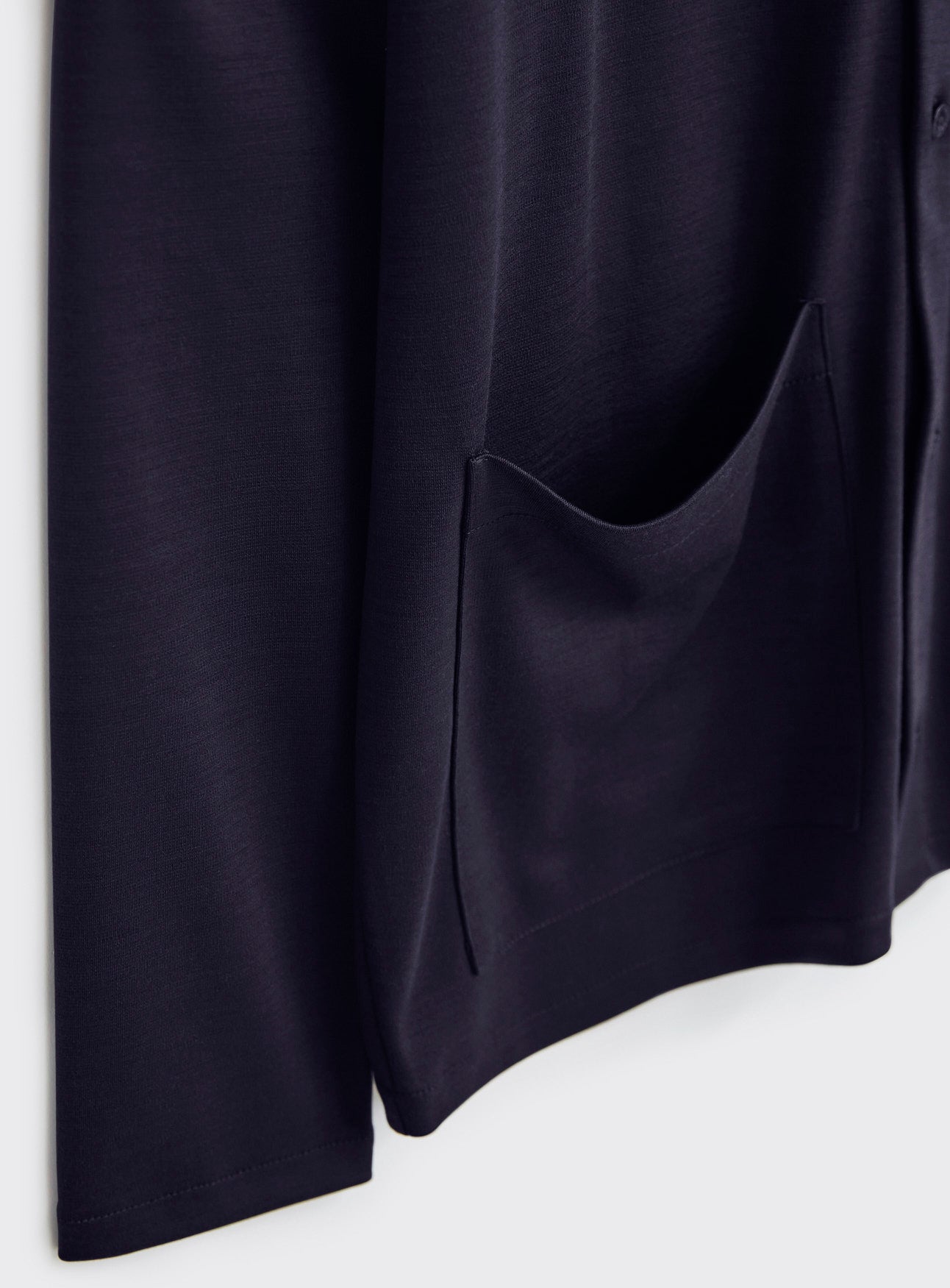 ZQ Merino Super 120s Neem Navy Jersey Cardigan