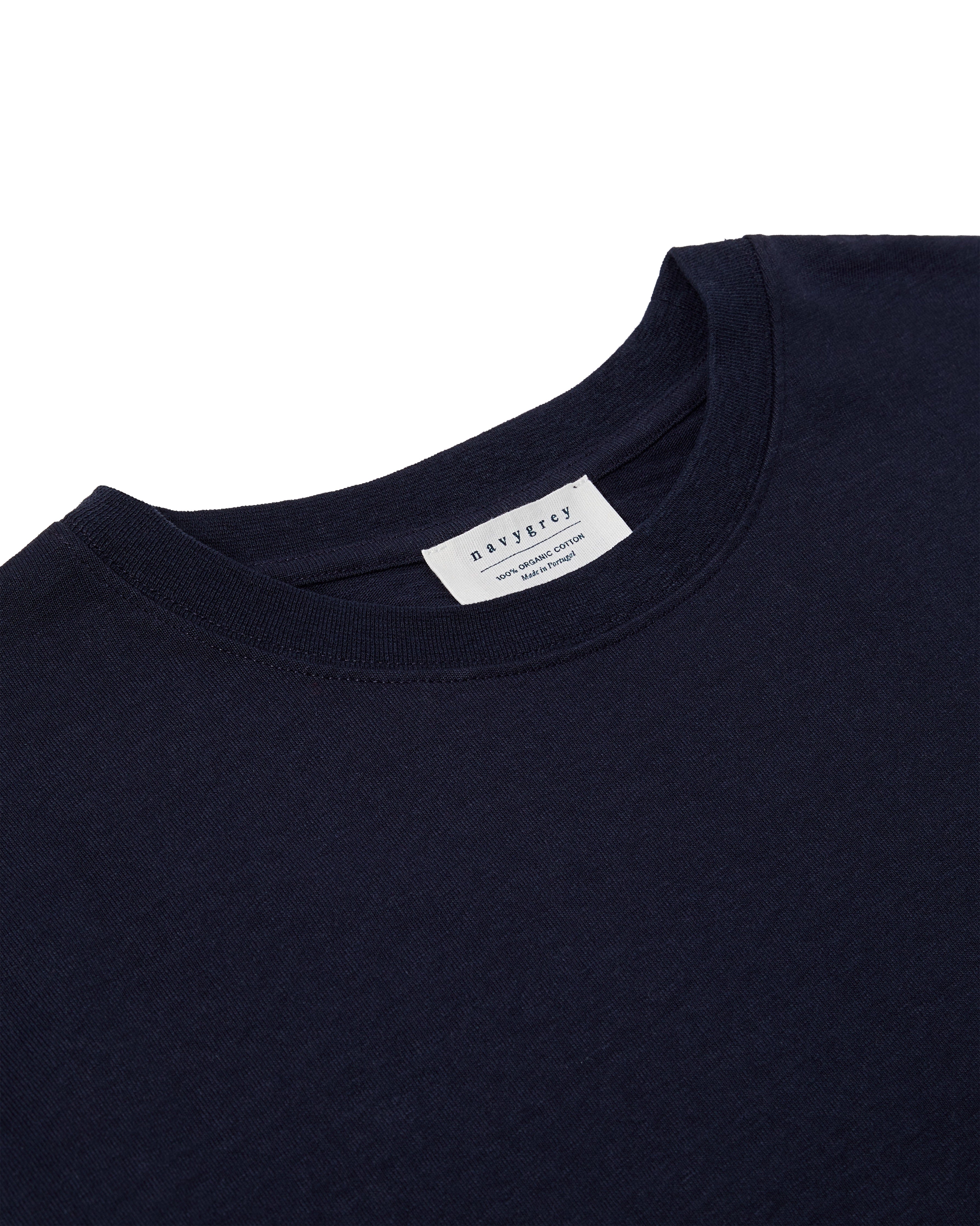 The Structured Slub / The Long Sleeve - Navy