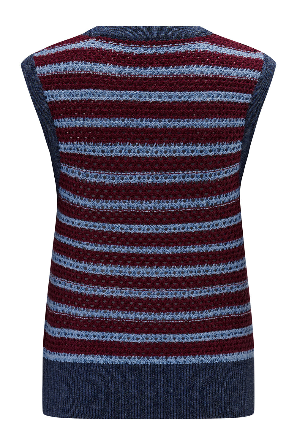 Bennie Wool Vest in Mulberry