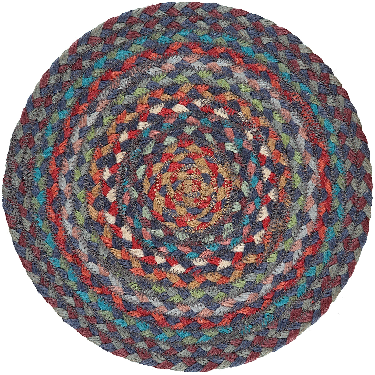 Carnival Blue Jute Mini Basket