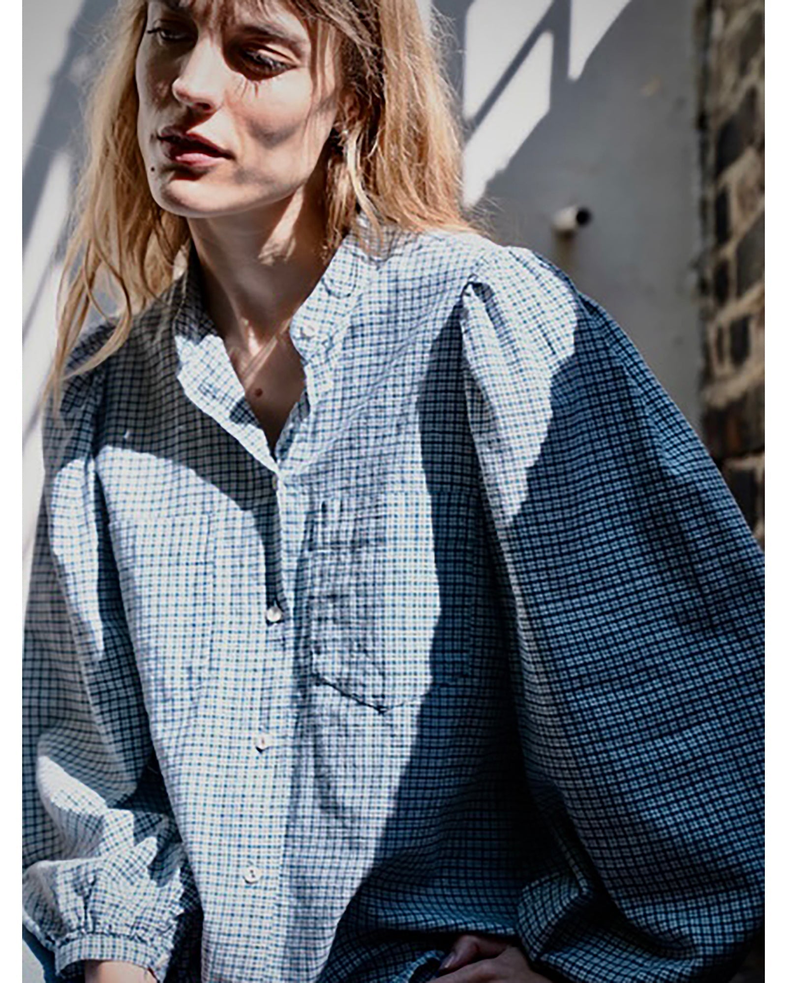 ingrid blouse | ink check