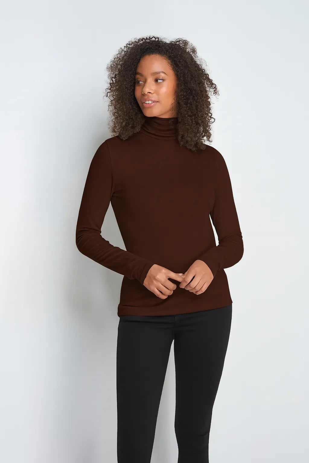 Roll Neck Micro Modal Top