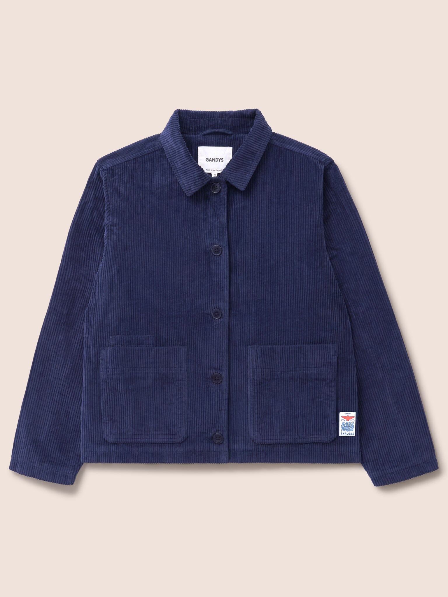 Nyhavn Cotton Corduroy Jacket in Navy