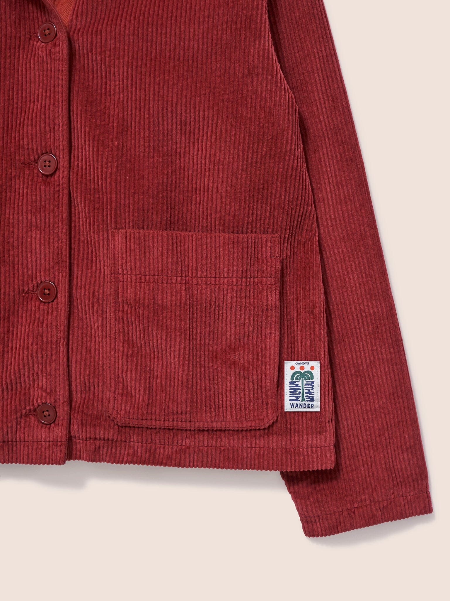 Nyhavn Cotton Corduroy Jacket in Red