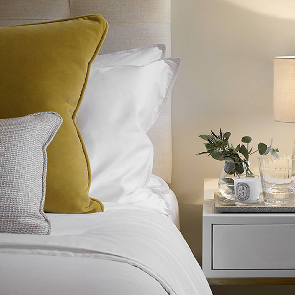 Set of 2 - Island Collection Signature Style Pillowcase - White With White Trim