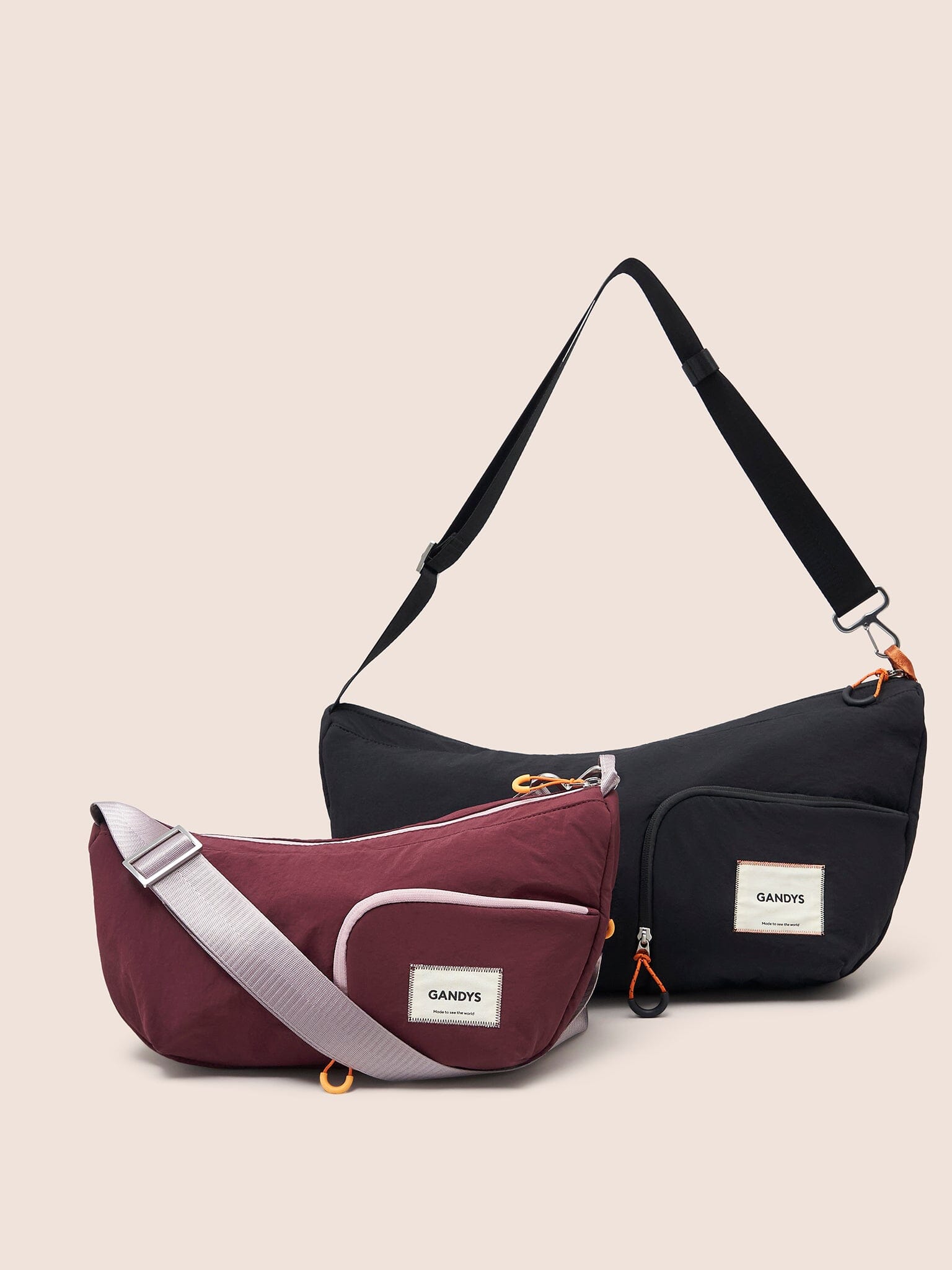 Ecuador XL Recycled Nylon Lightweight Sling Bag in Black